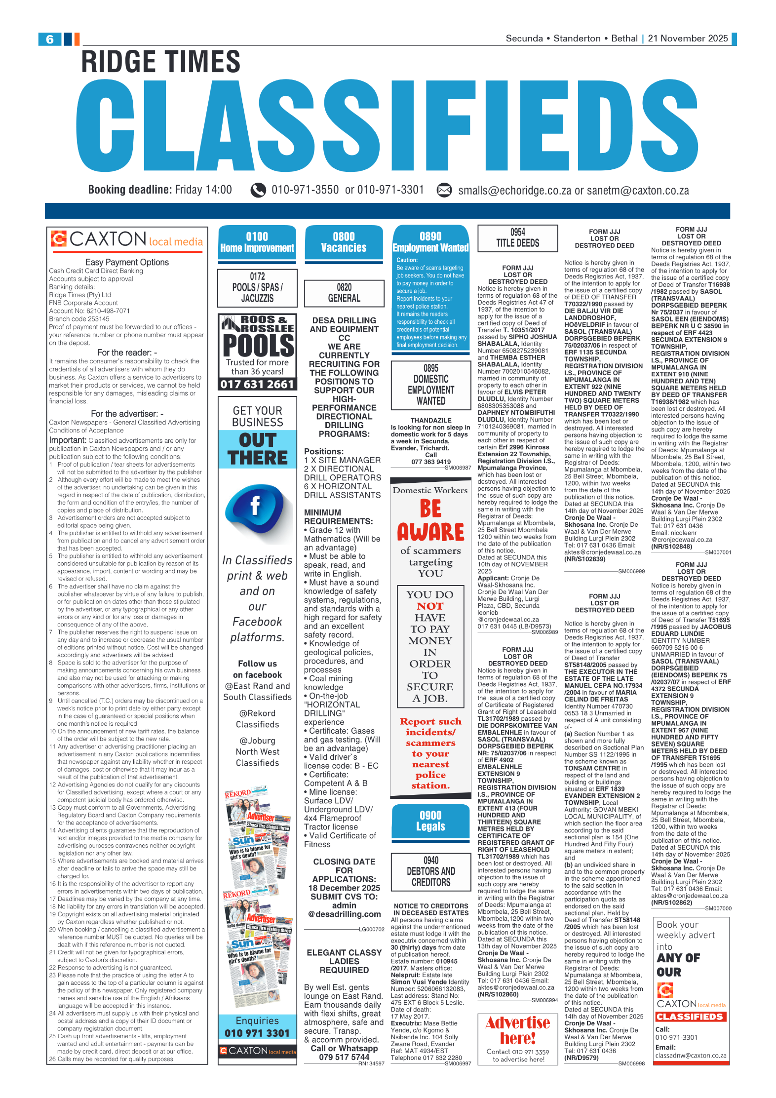 Ridge Times 21 November 2025 page 6