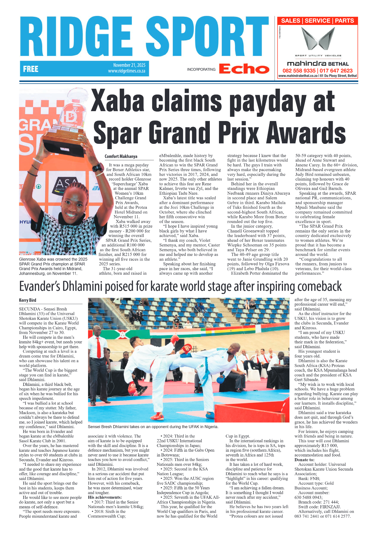 Ridge Times 21 November 2025 page 8