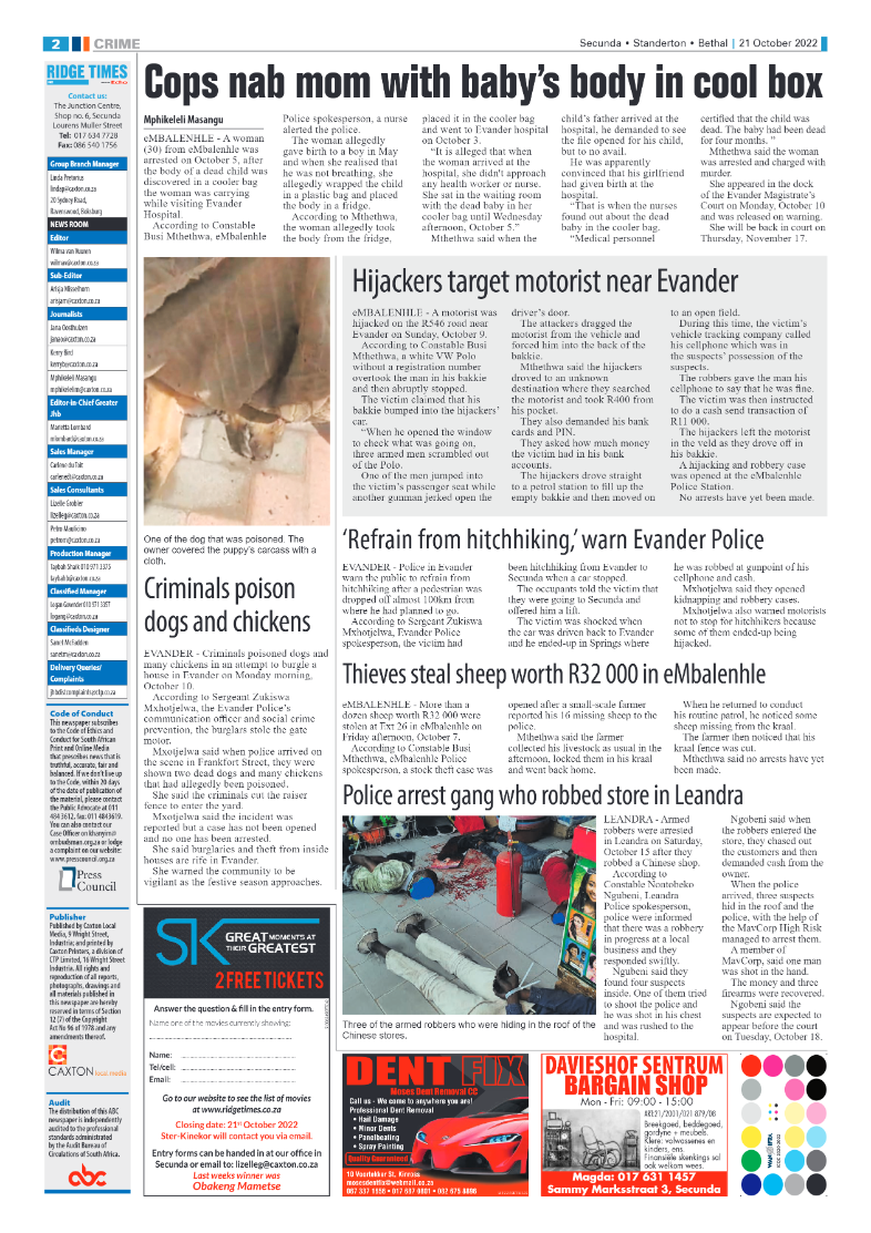 Ridge Times 21 October 2022 page 4