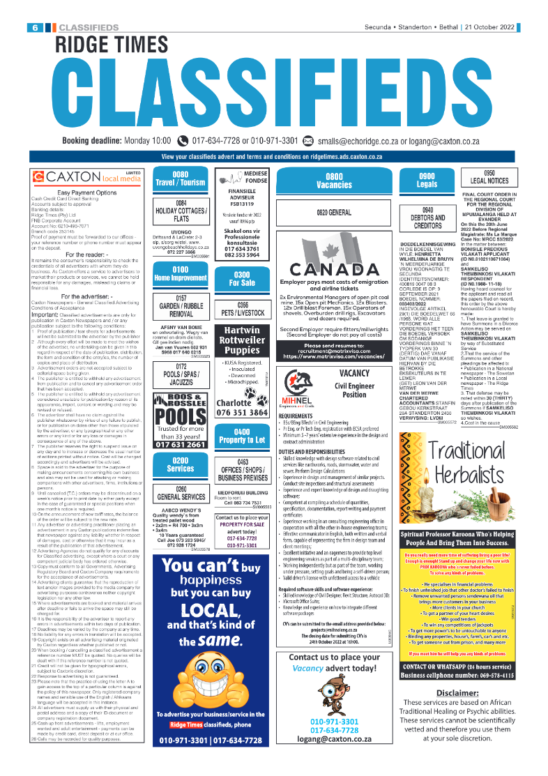 Ridge Times 21 October 2022 page 8