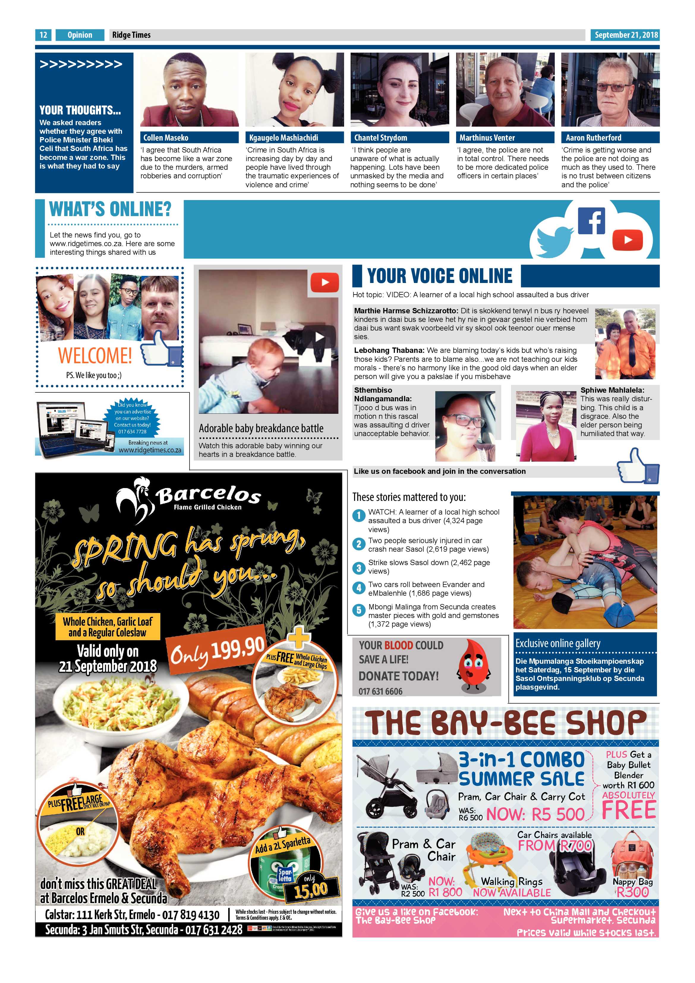 Ridge Times 21 September 2018 page 14