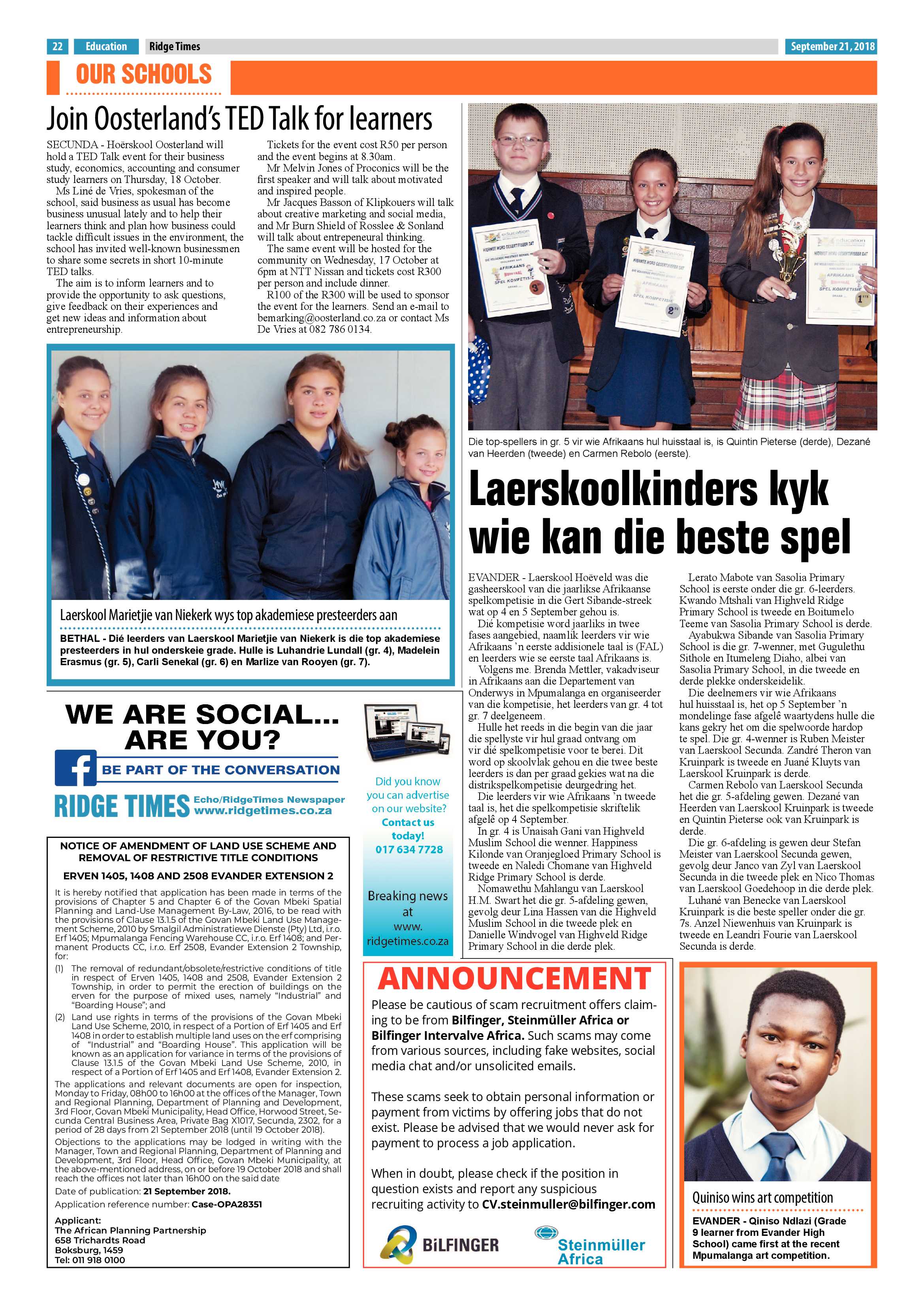 Ridge Times 21 September 2018 page 24