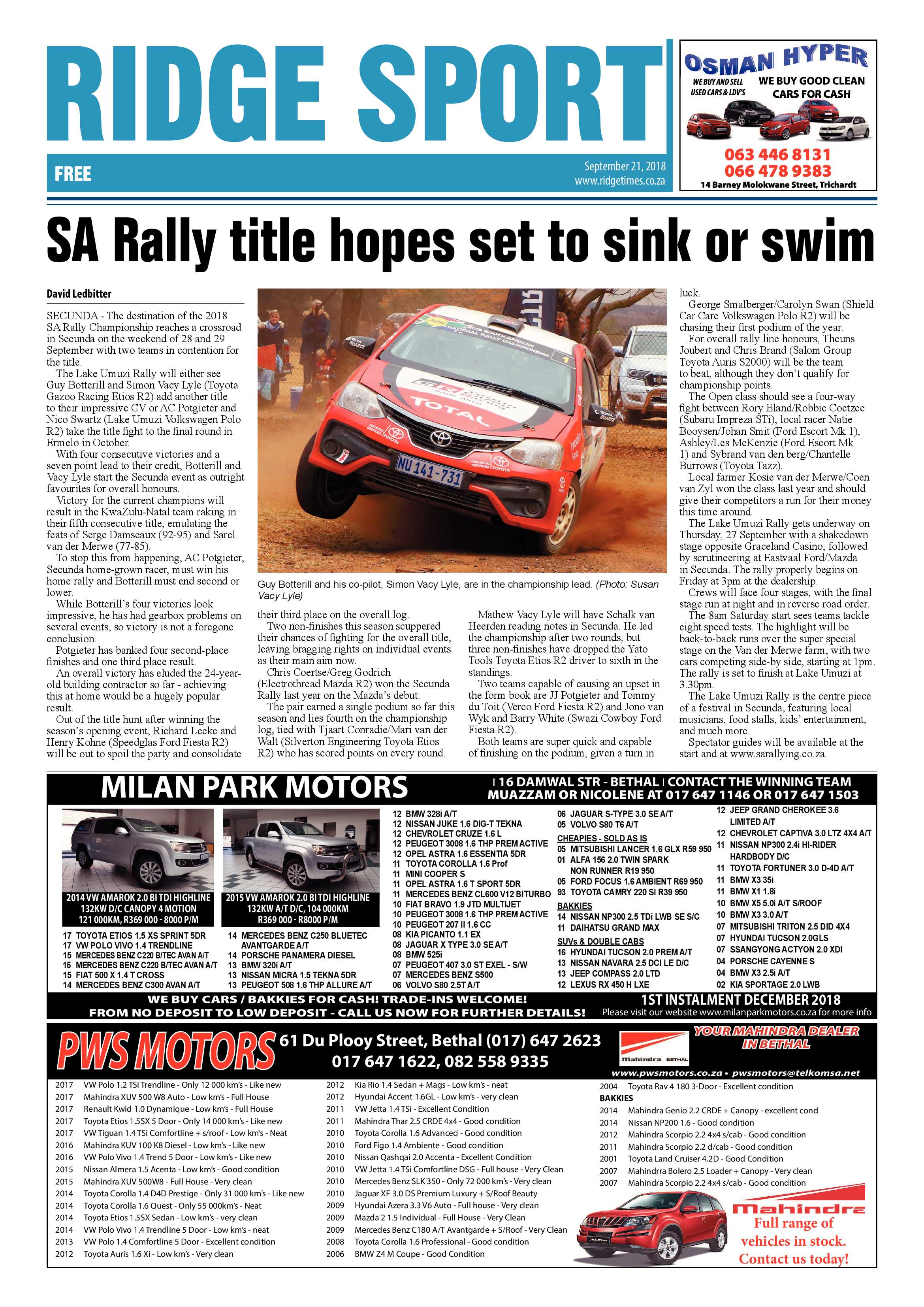 Ridge Times 21 September 2018 page 26