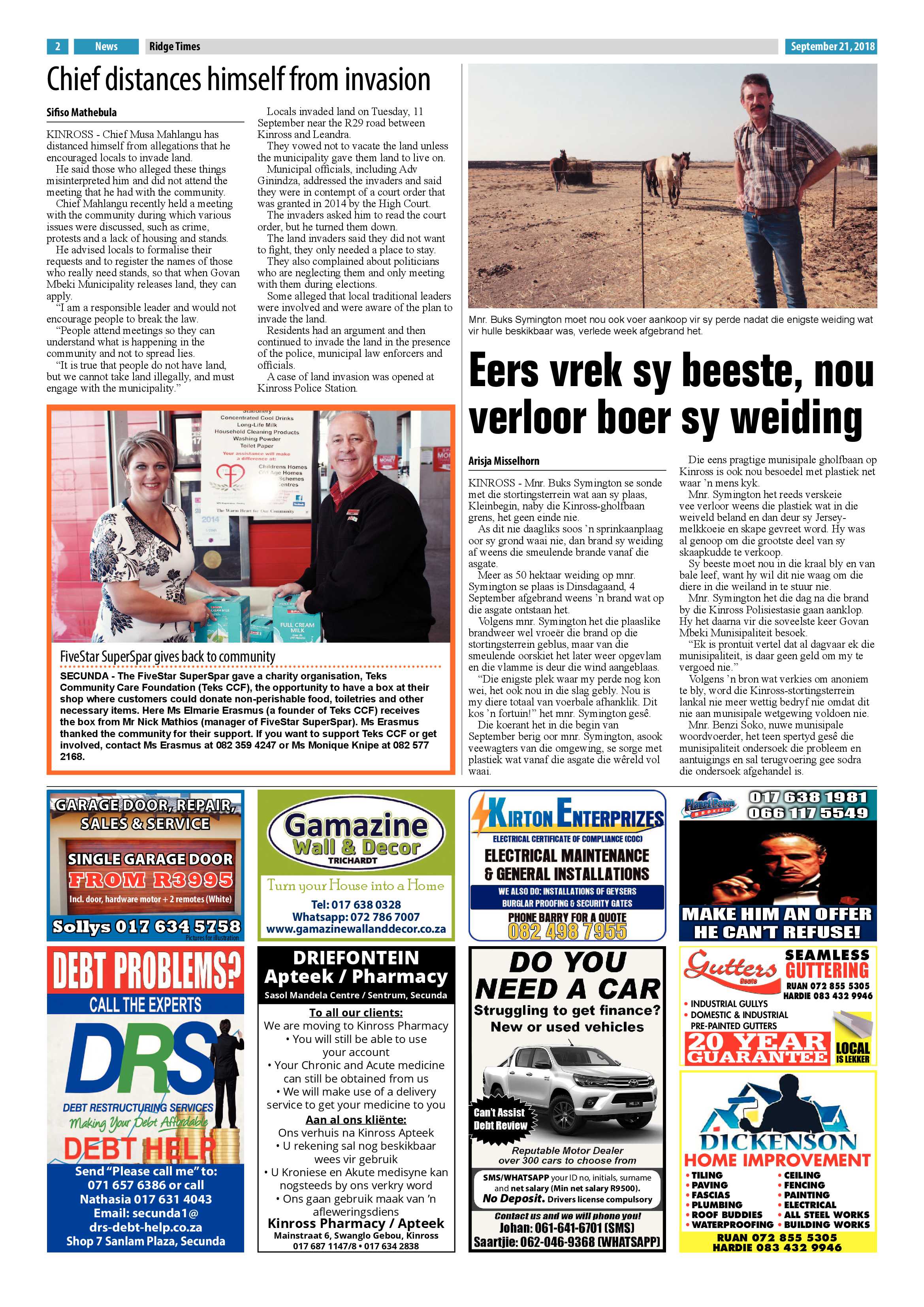 Ridge Times 21 September 2018 page 4