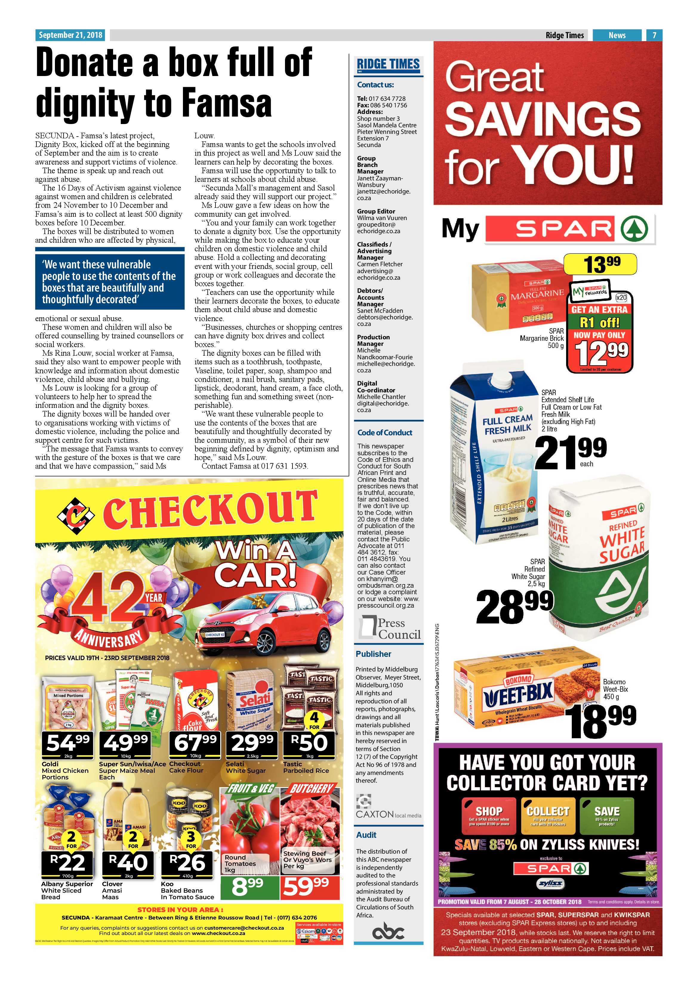 Ridge Times 21 September 2018 page 9