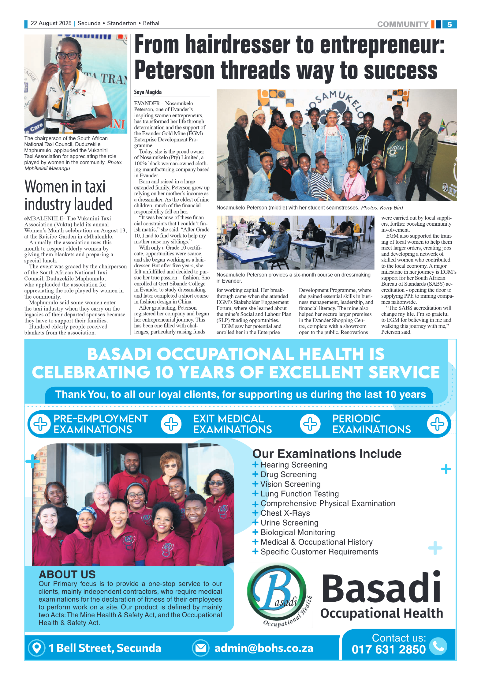 Ridge Times 22 August 2025 page 5
