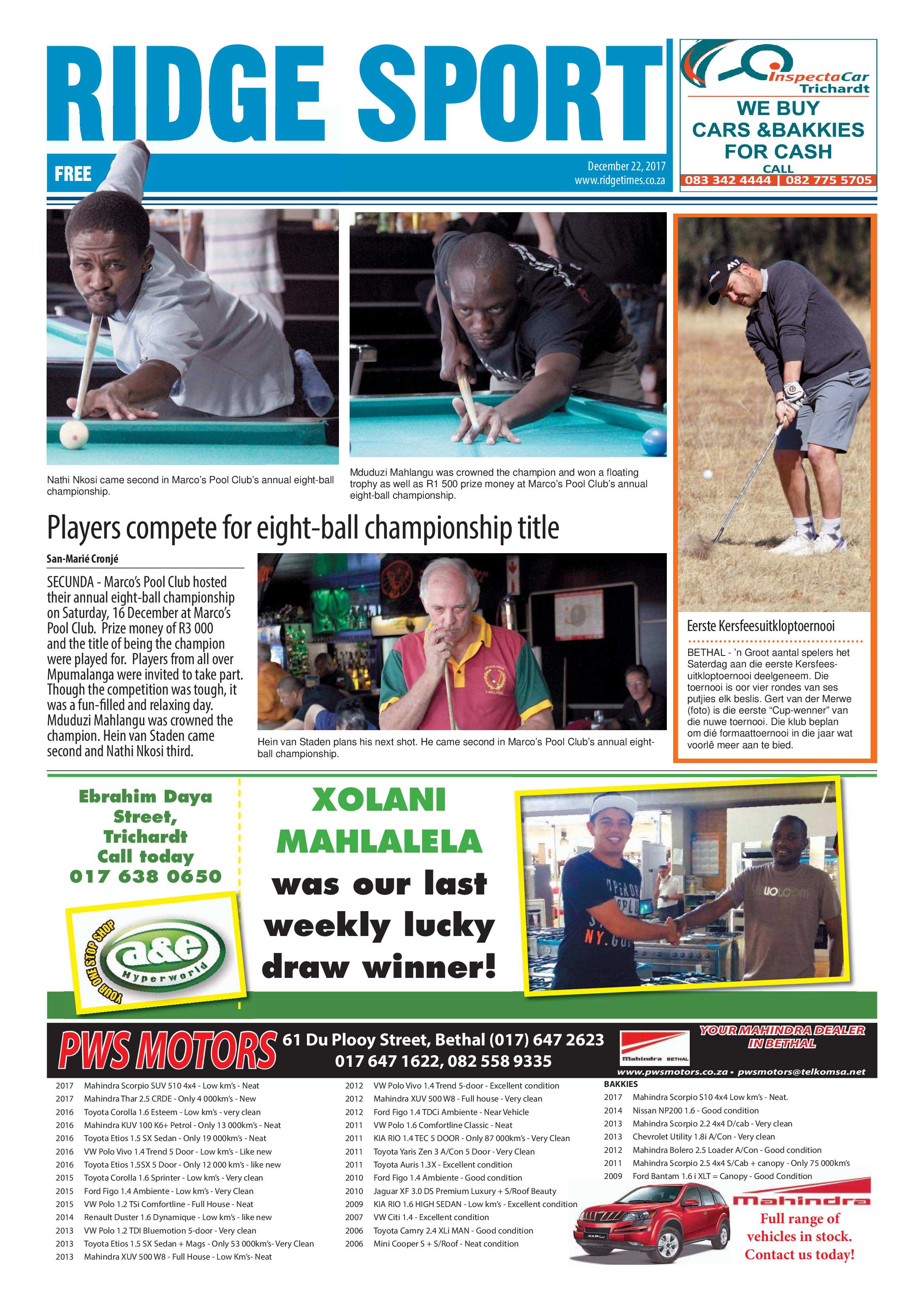 Ridge Times 22 December 2017 page 10