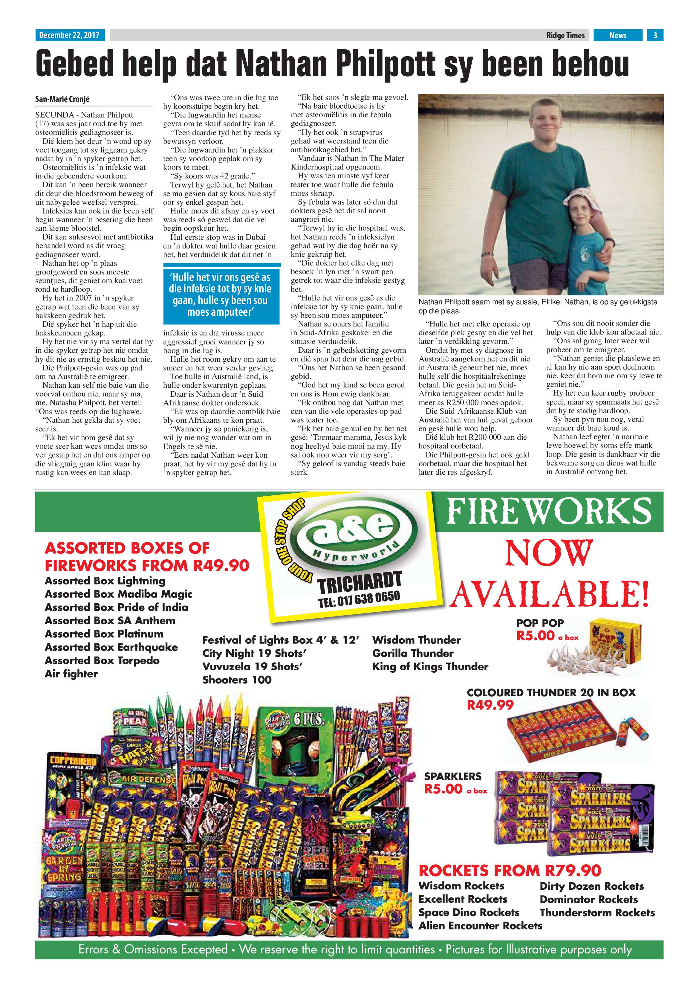 Ridge Times 22 December 2017 page 3