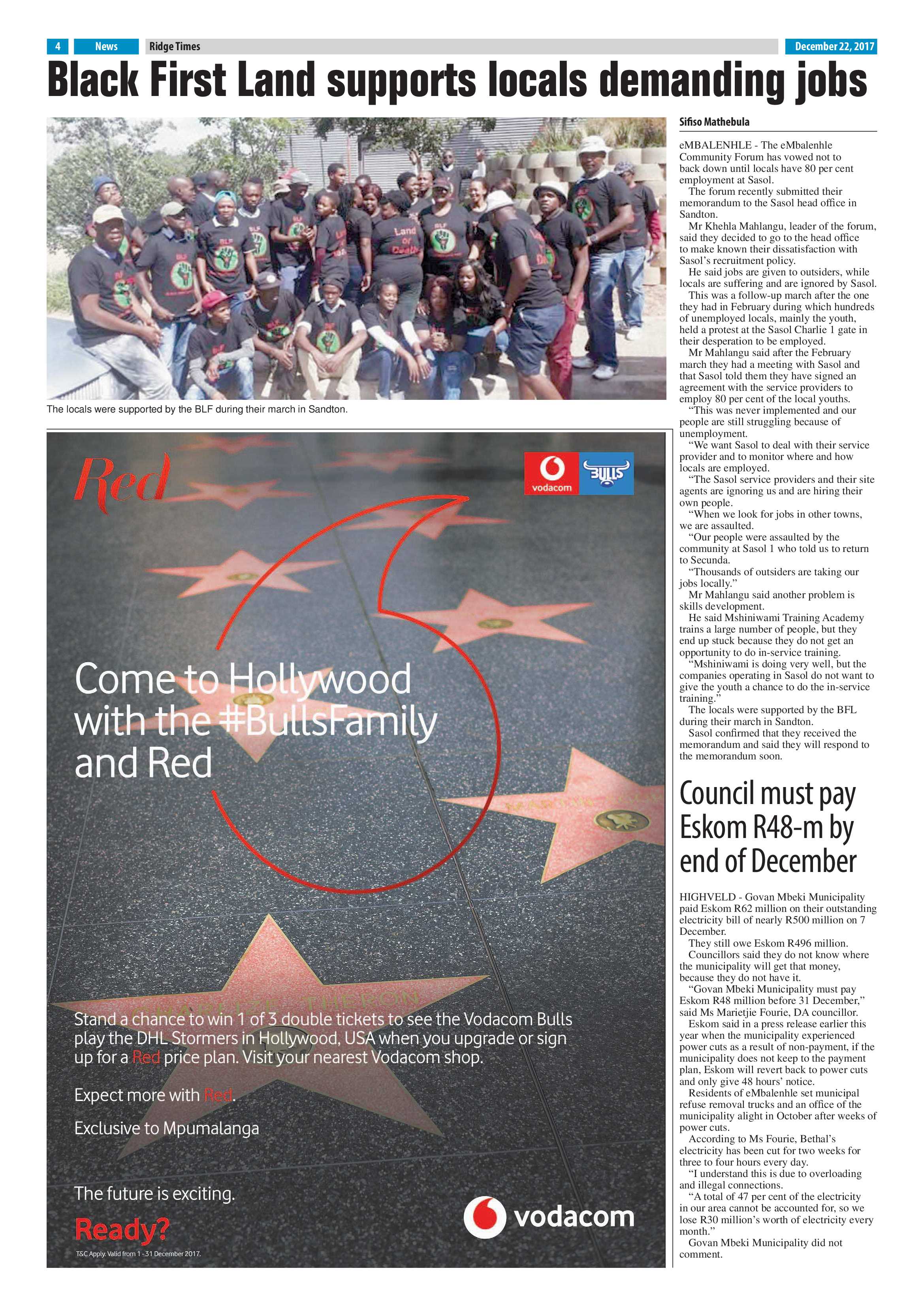 Ridge Times 22 December 2017 page 4
