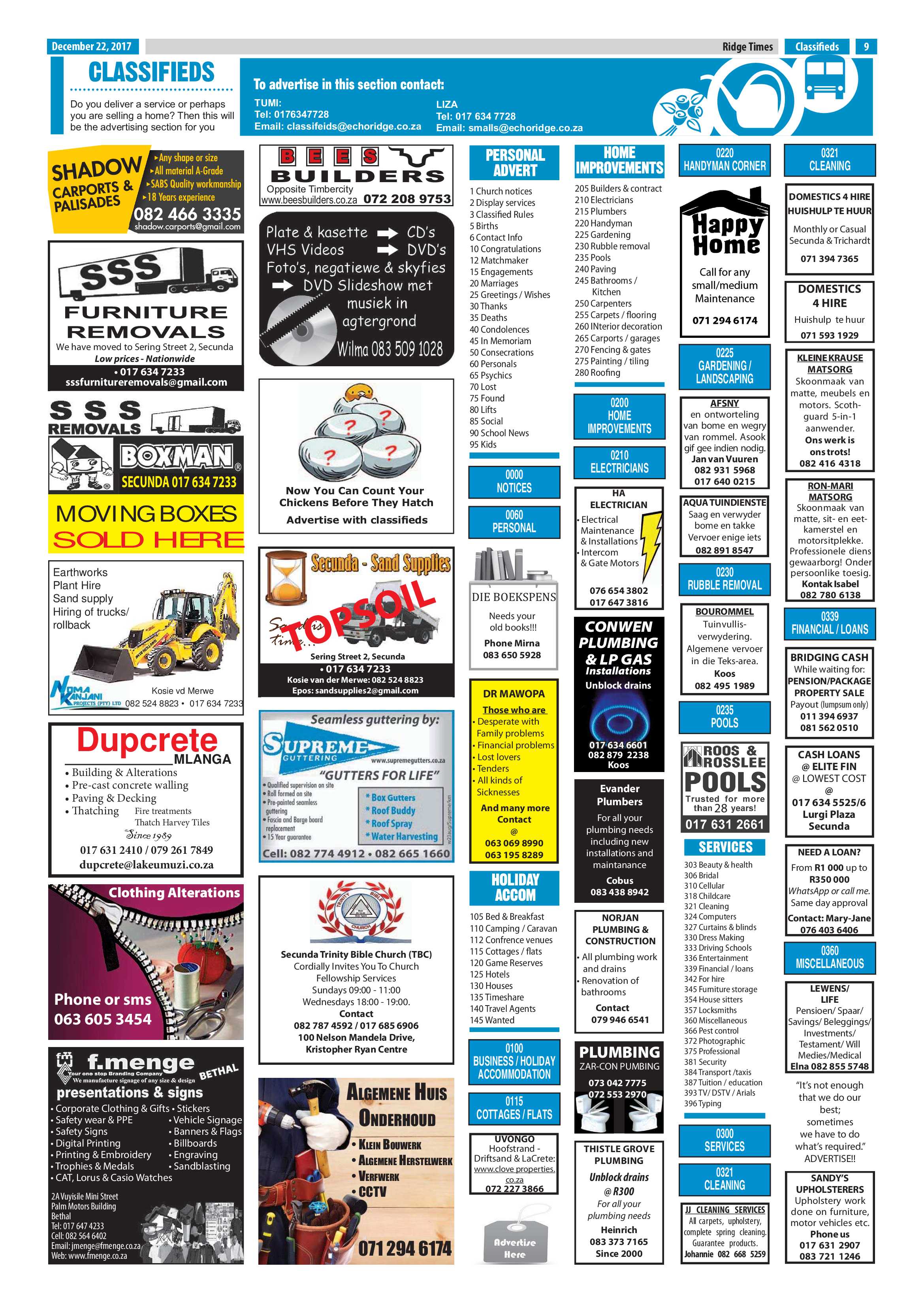 Ridge Times 22 December 2017 page 7