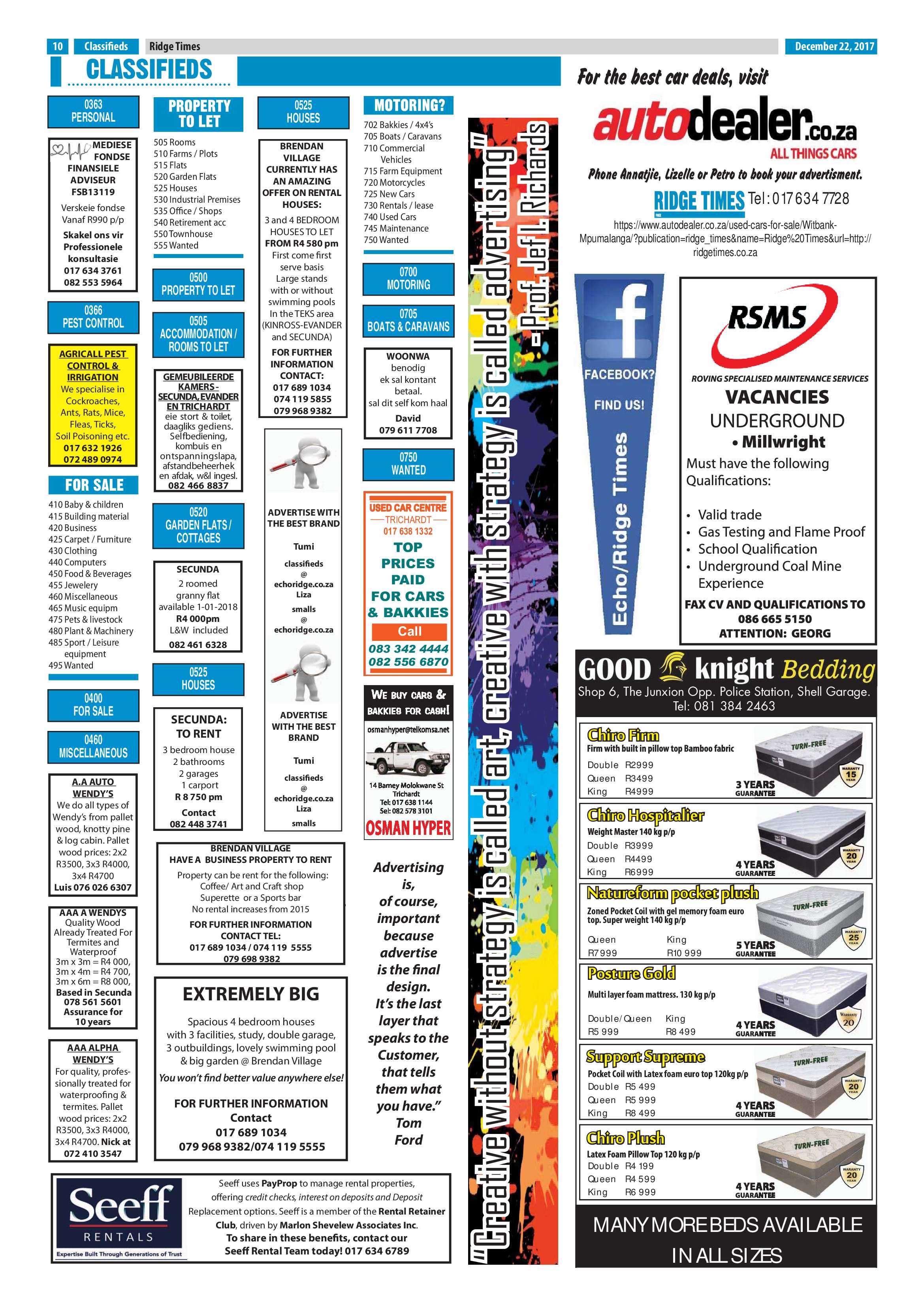 Ridge Times 22 December 2017 page 8