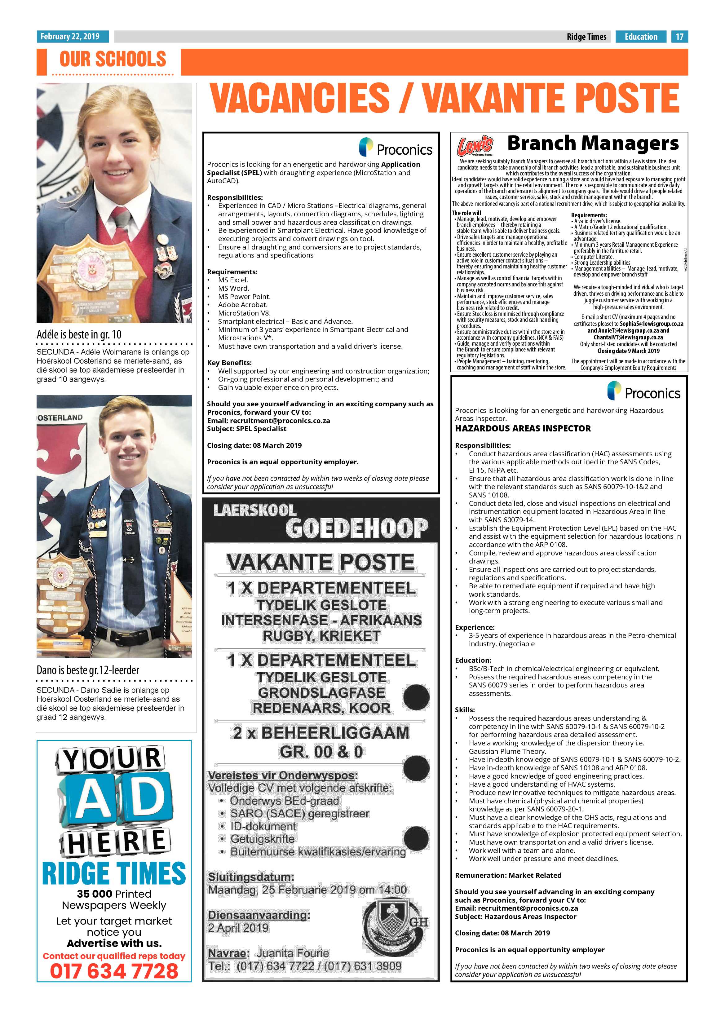 Ridge Times 22 February 2019 page 19