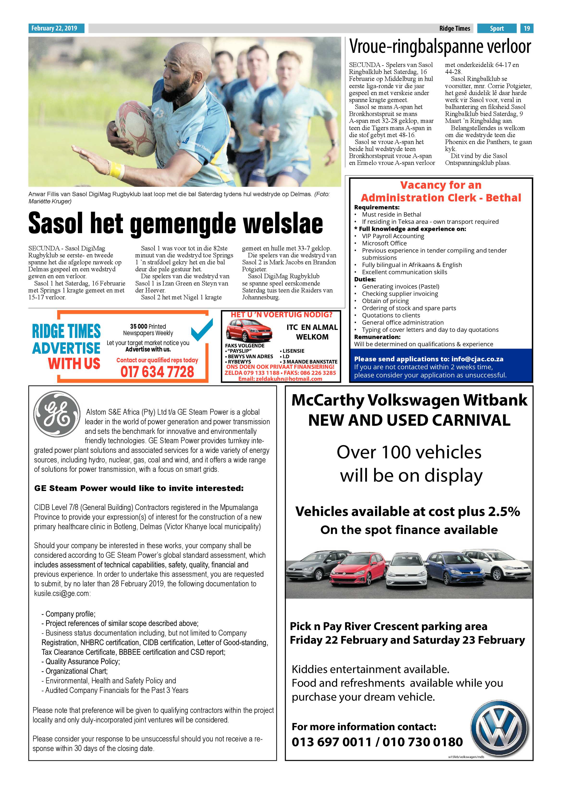Ridge Times 22 February 2019 page 21
