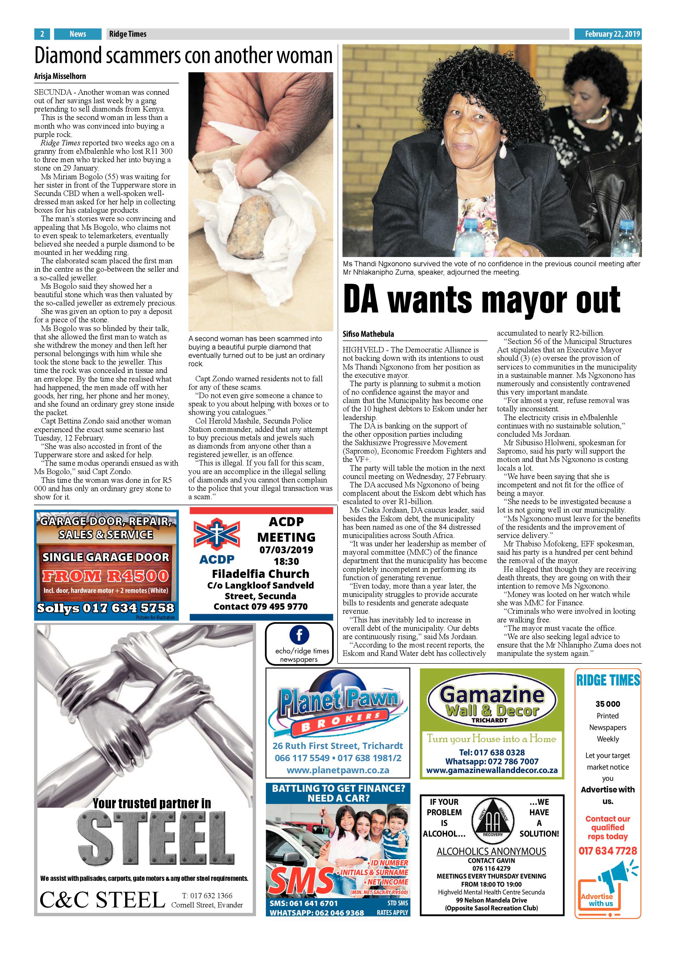 Ridge Times 22 February 2019 page 4