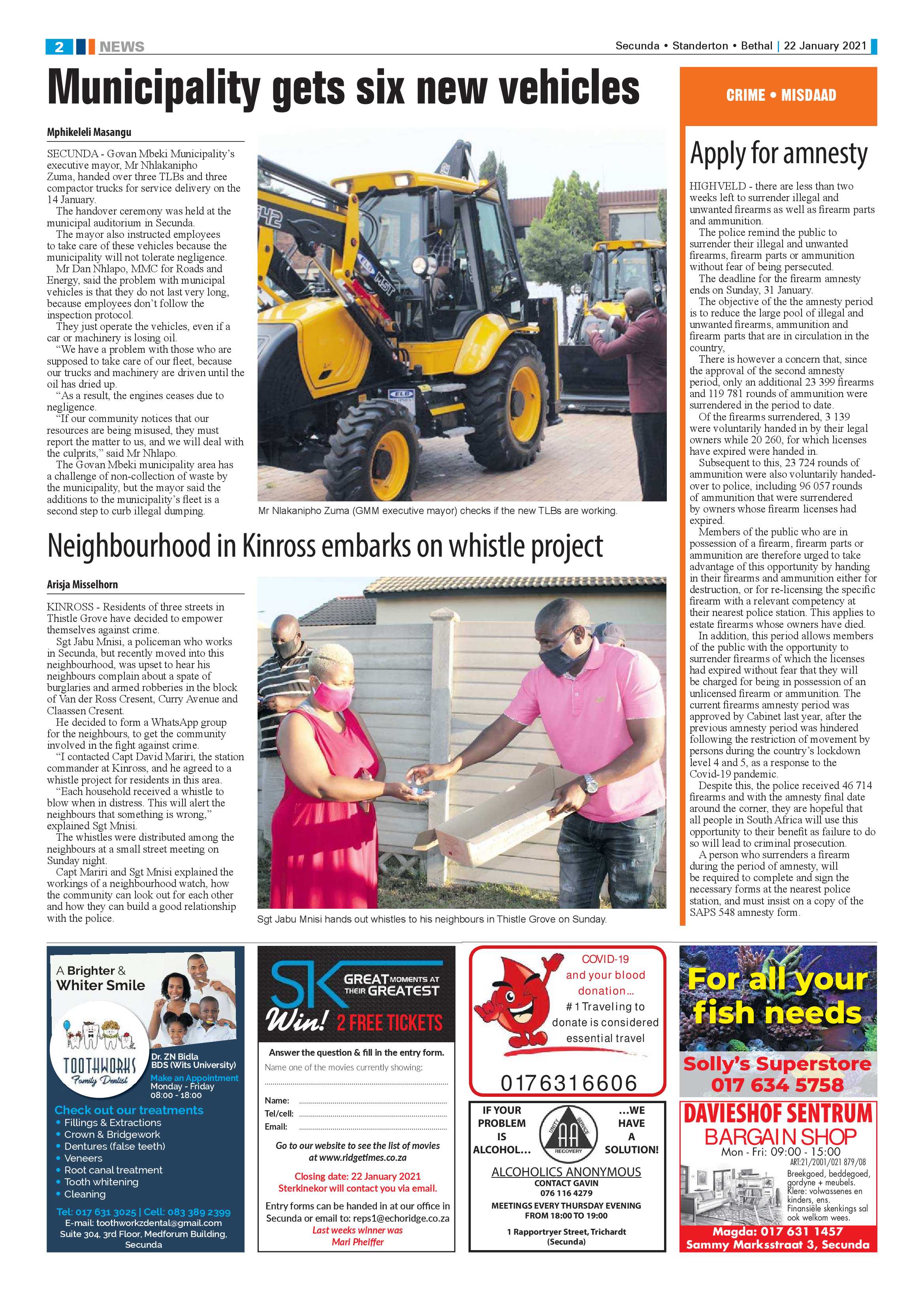 Ridge Times 22 January 2021 page 2