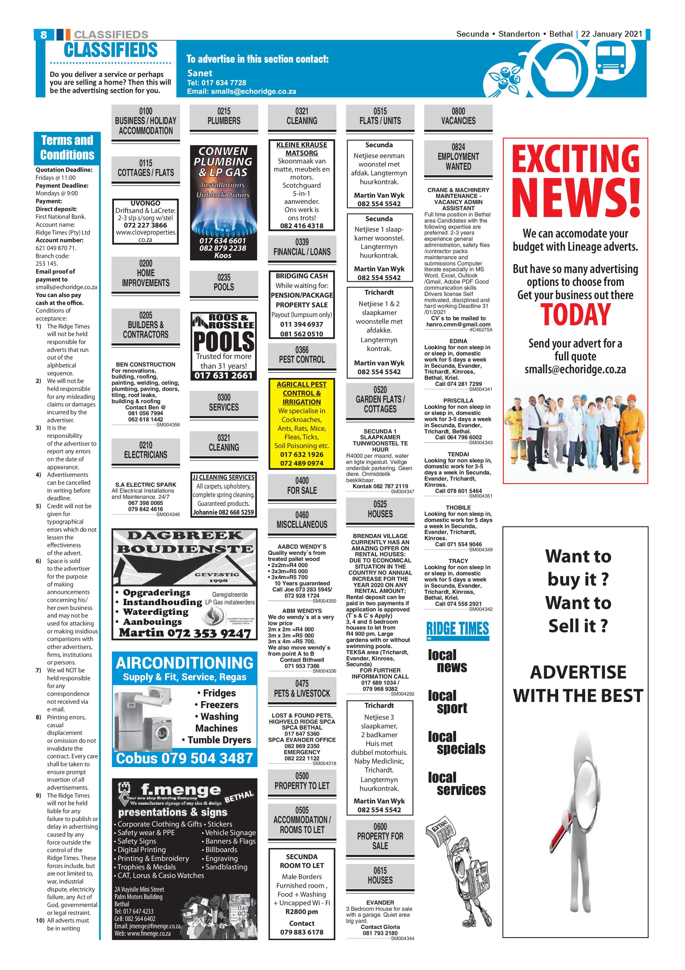 Ridge Times 22 January 2021 page 8
