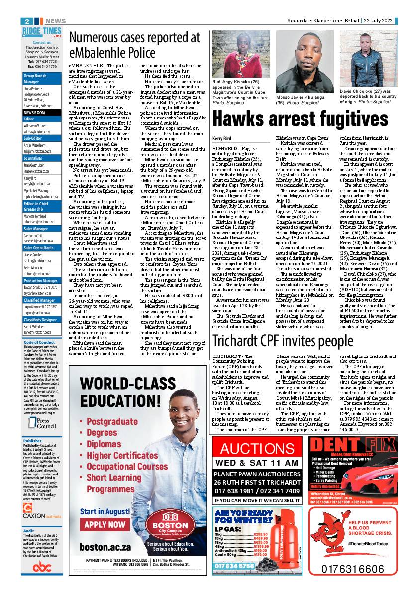 Ridge Times 22 July 2022 page 4