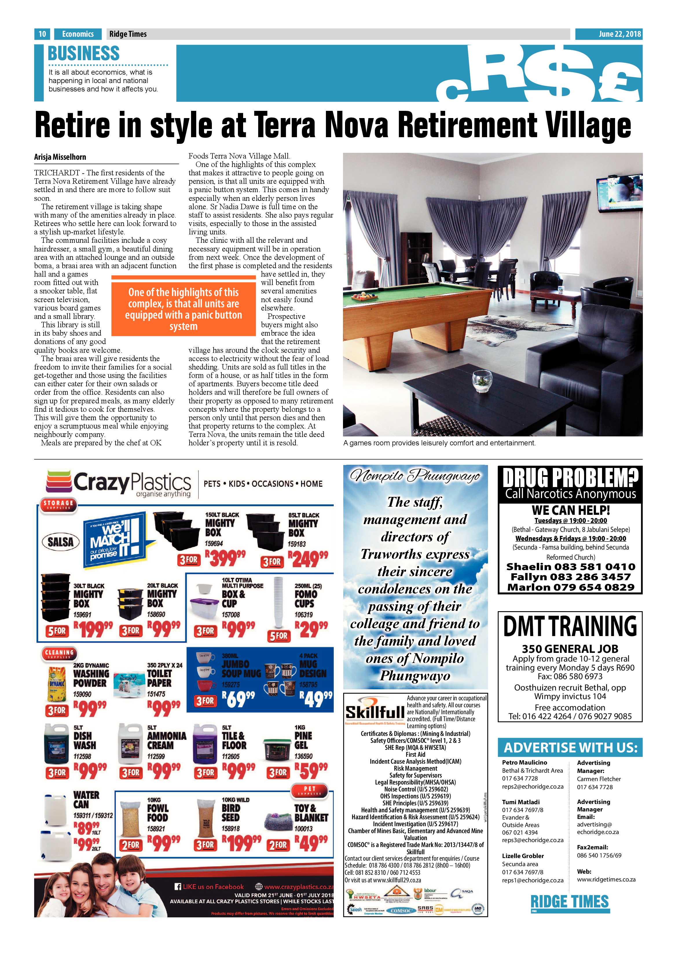 Ridge Times 22 June 2018 page 12