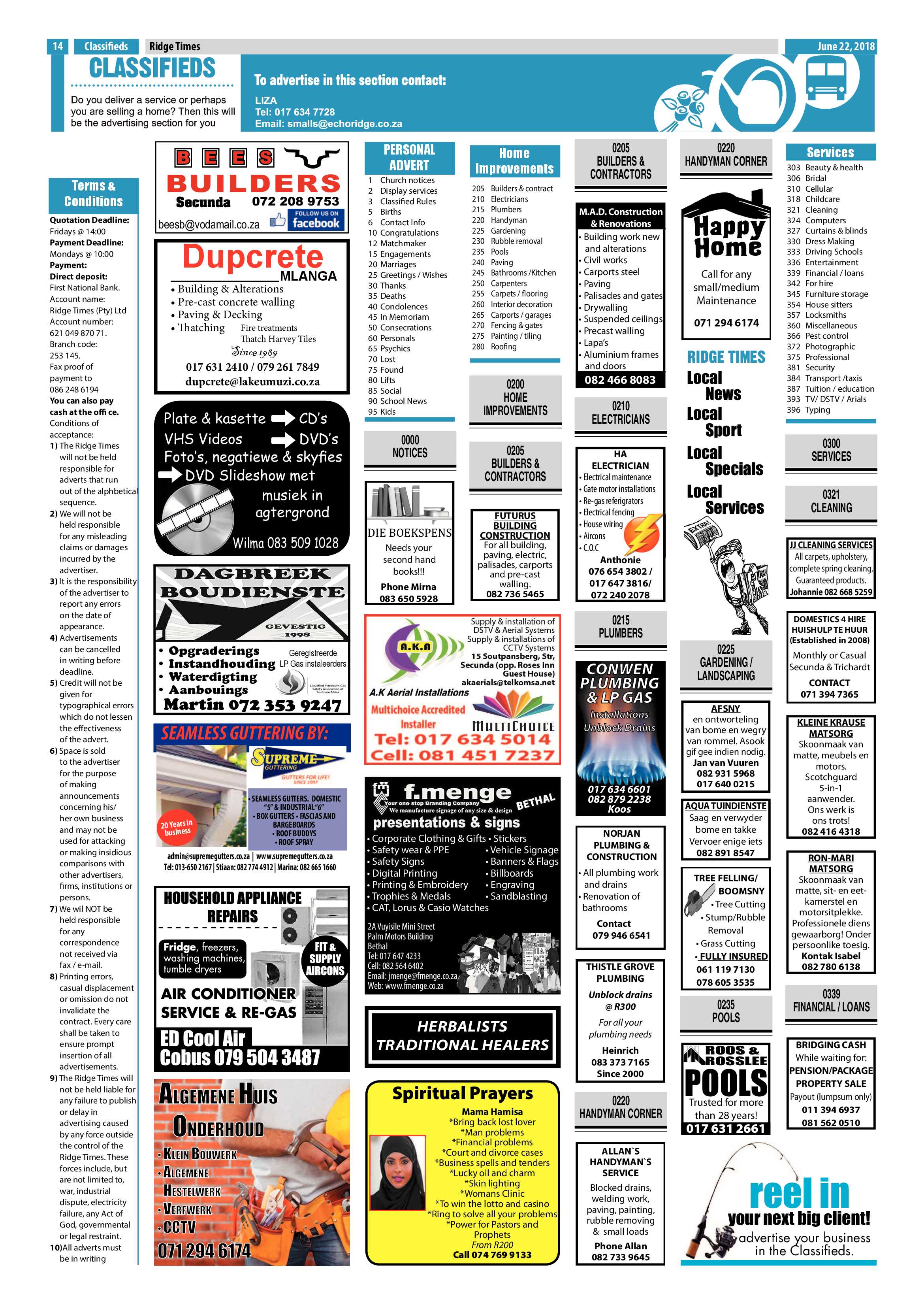 Ridge Times 22 June 2018 page 16