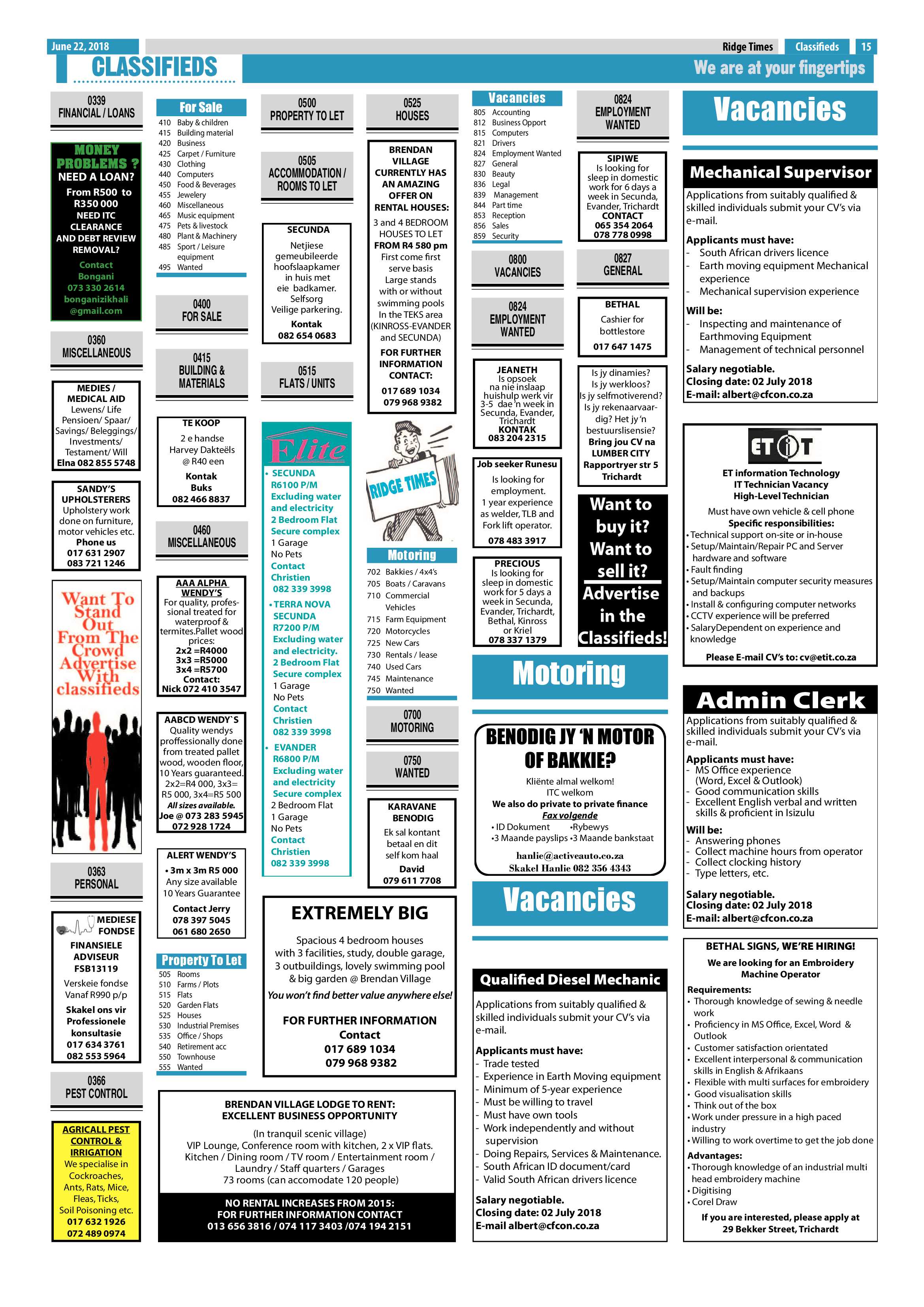 Ridge Times 22 June 2018 page 17
