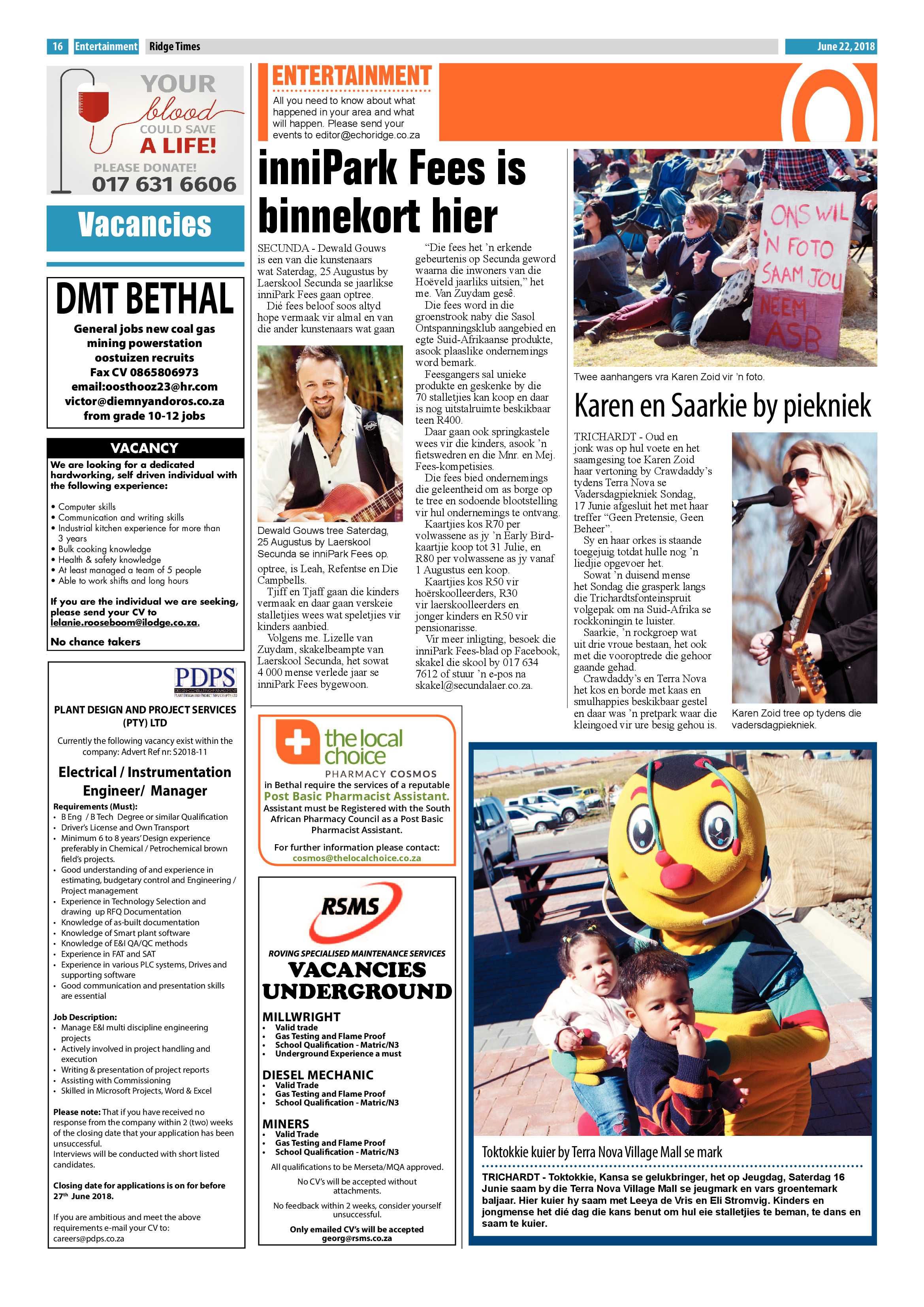 Ridge Times 22 June 2018 page 18