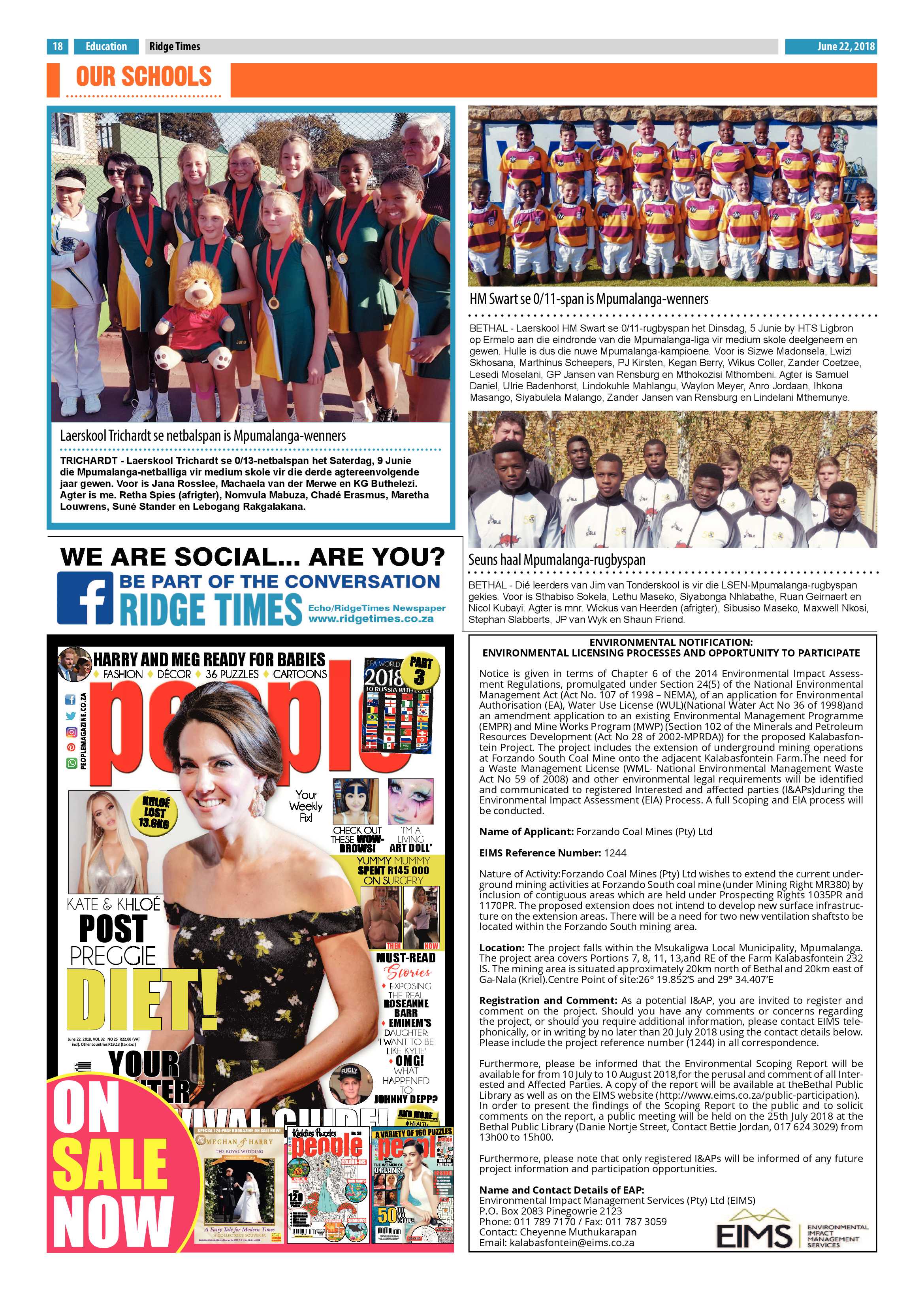 Ridge Times 22 June 2018 page 20
