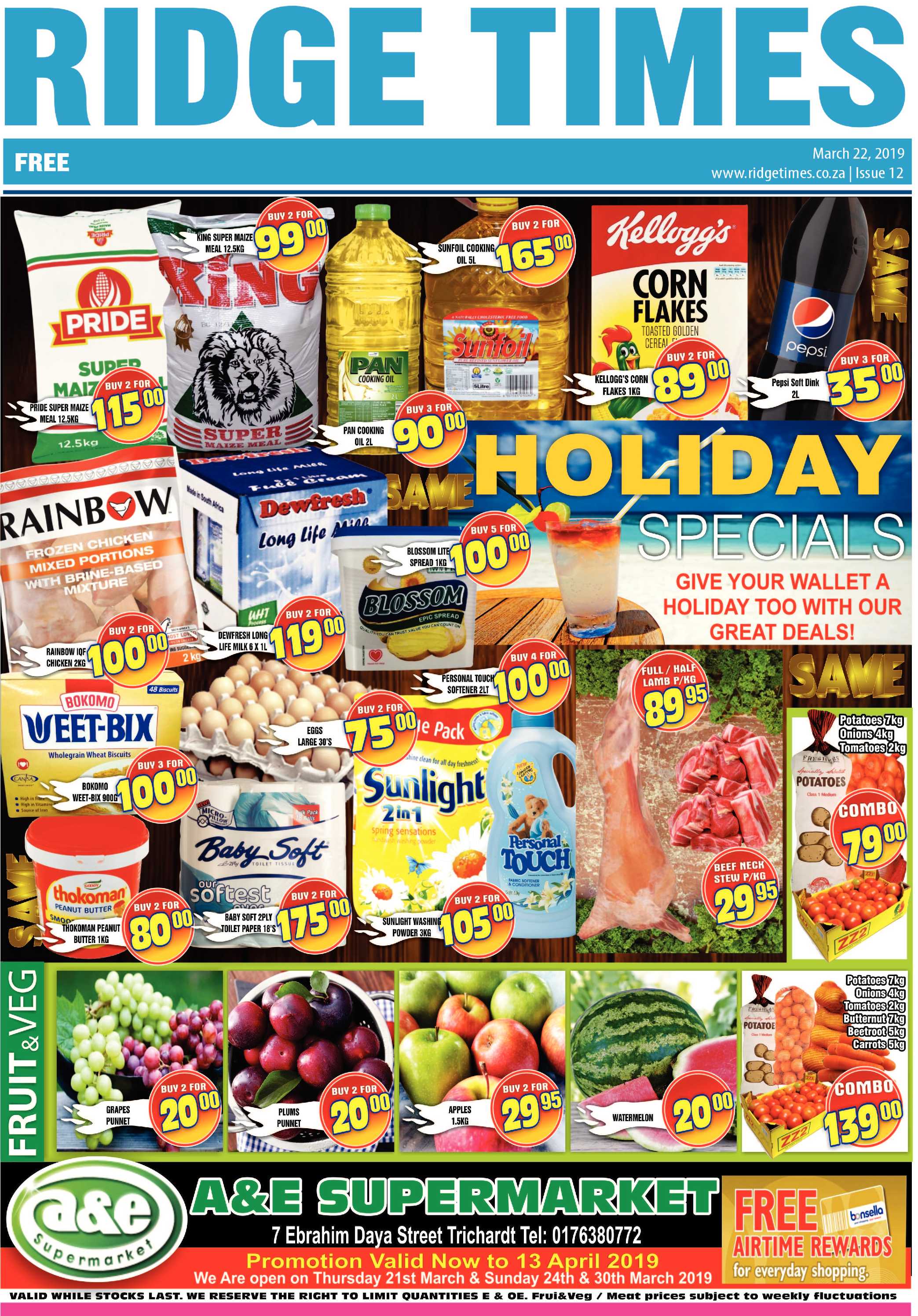 Ridge Times 22 March 2019 page 1