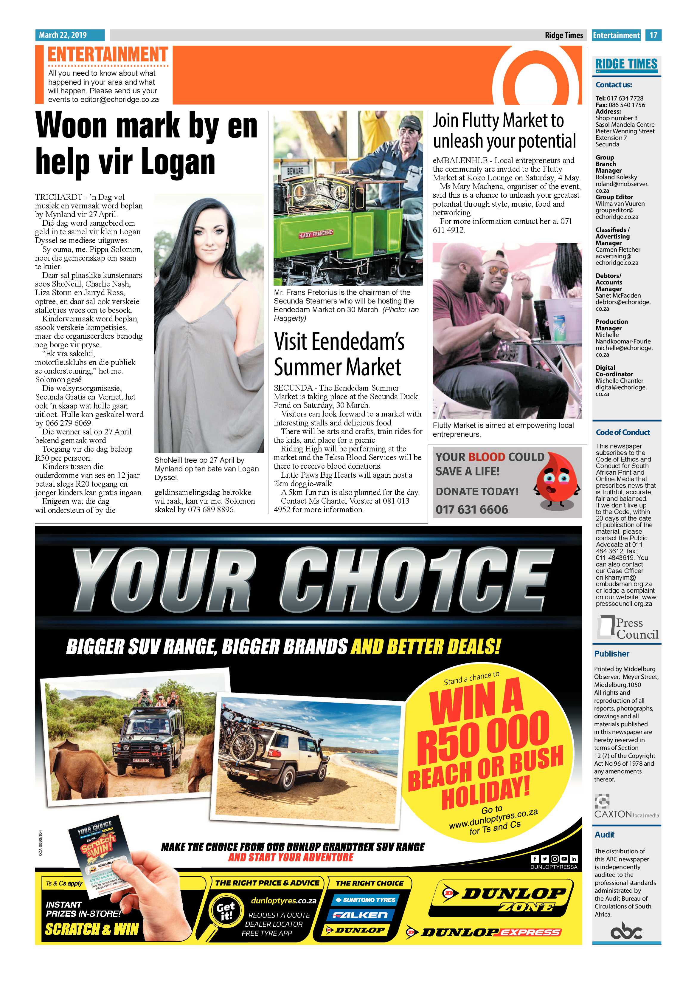 Ridge Times 22 March 2019 page 19