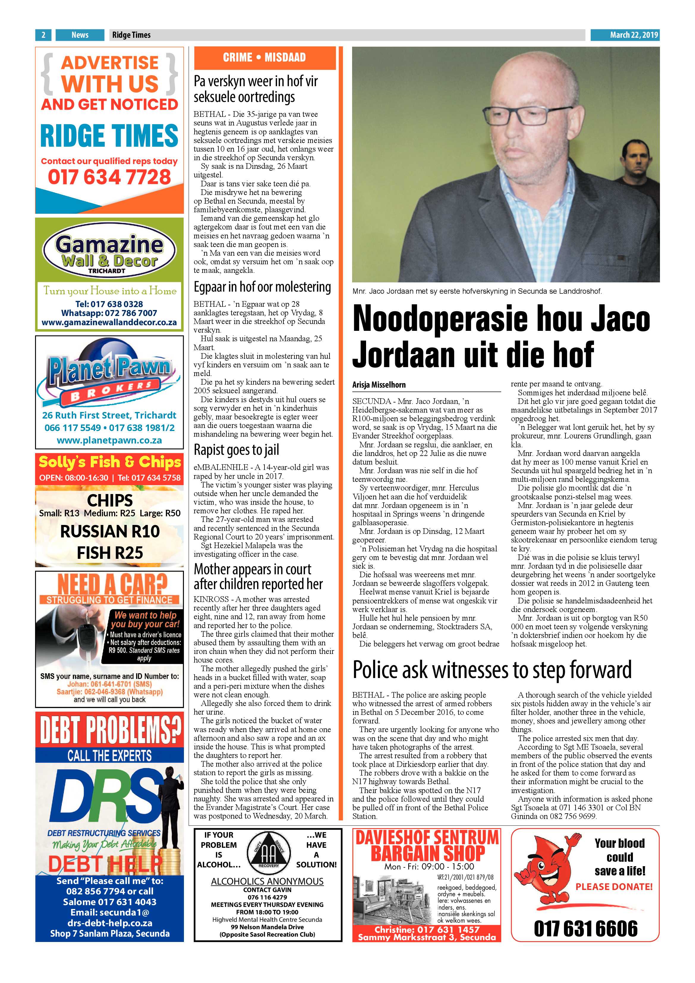 Ridge Times 22 March 2019 page 4
