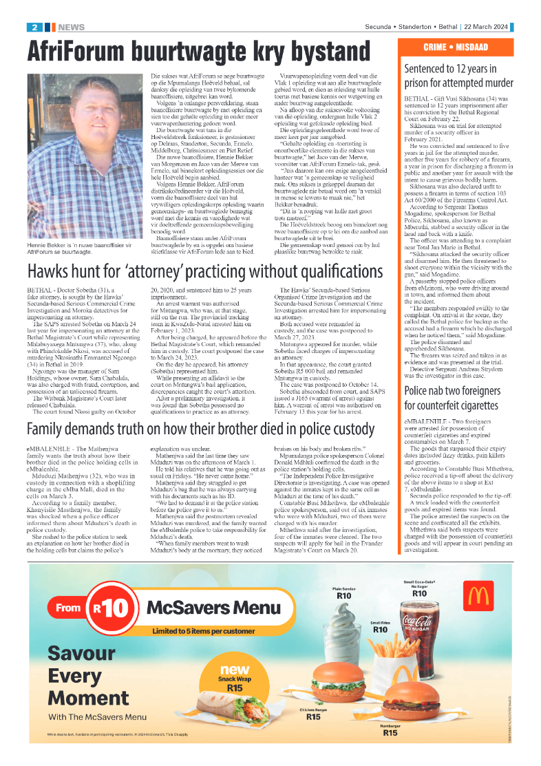 Ridge Times 22 March 2024 page 2