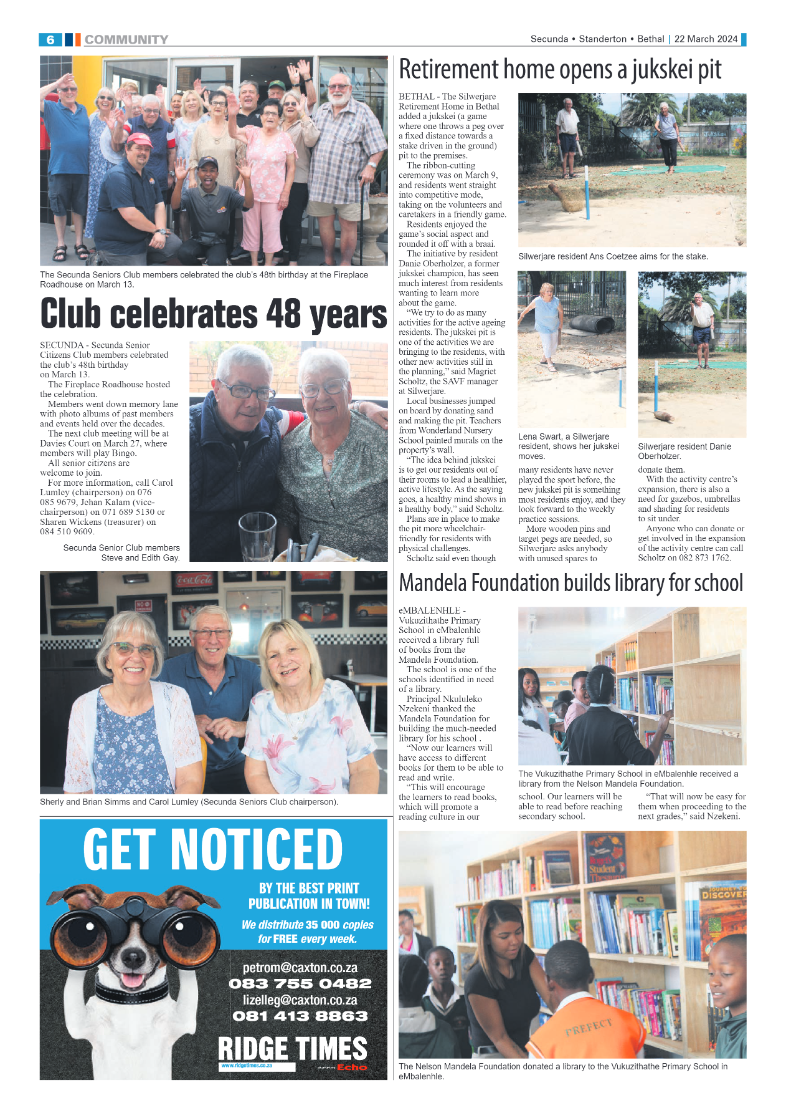 Ridge Times 22 March 2024 page 6