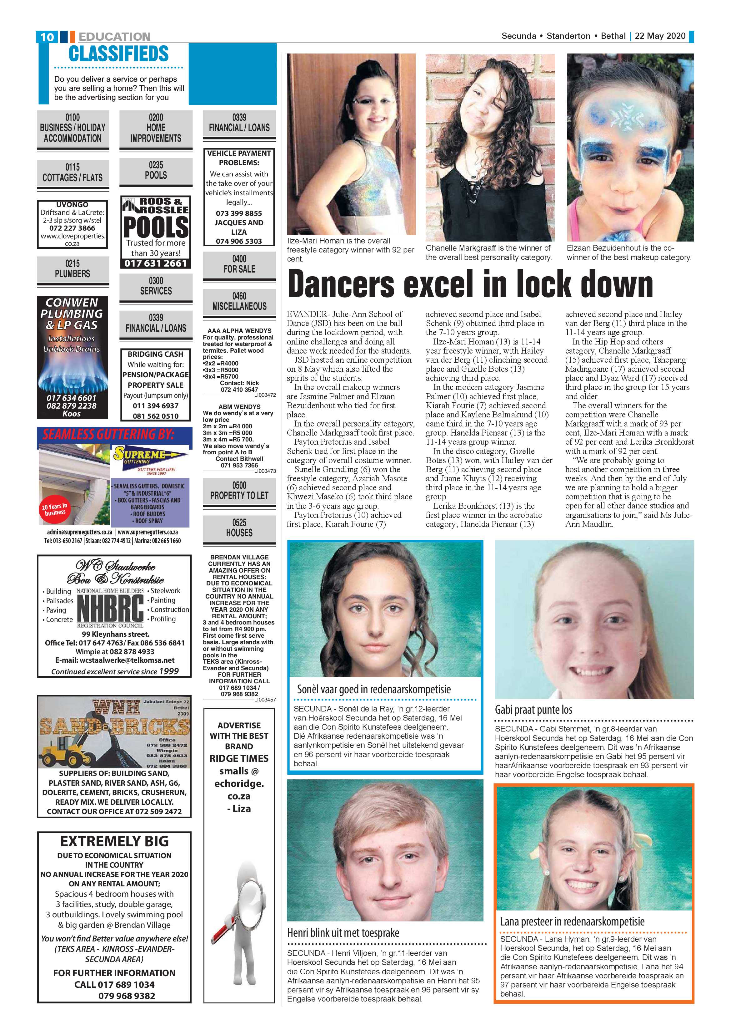 Ridge Times 22 May 2020 page 10