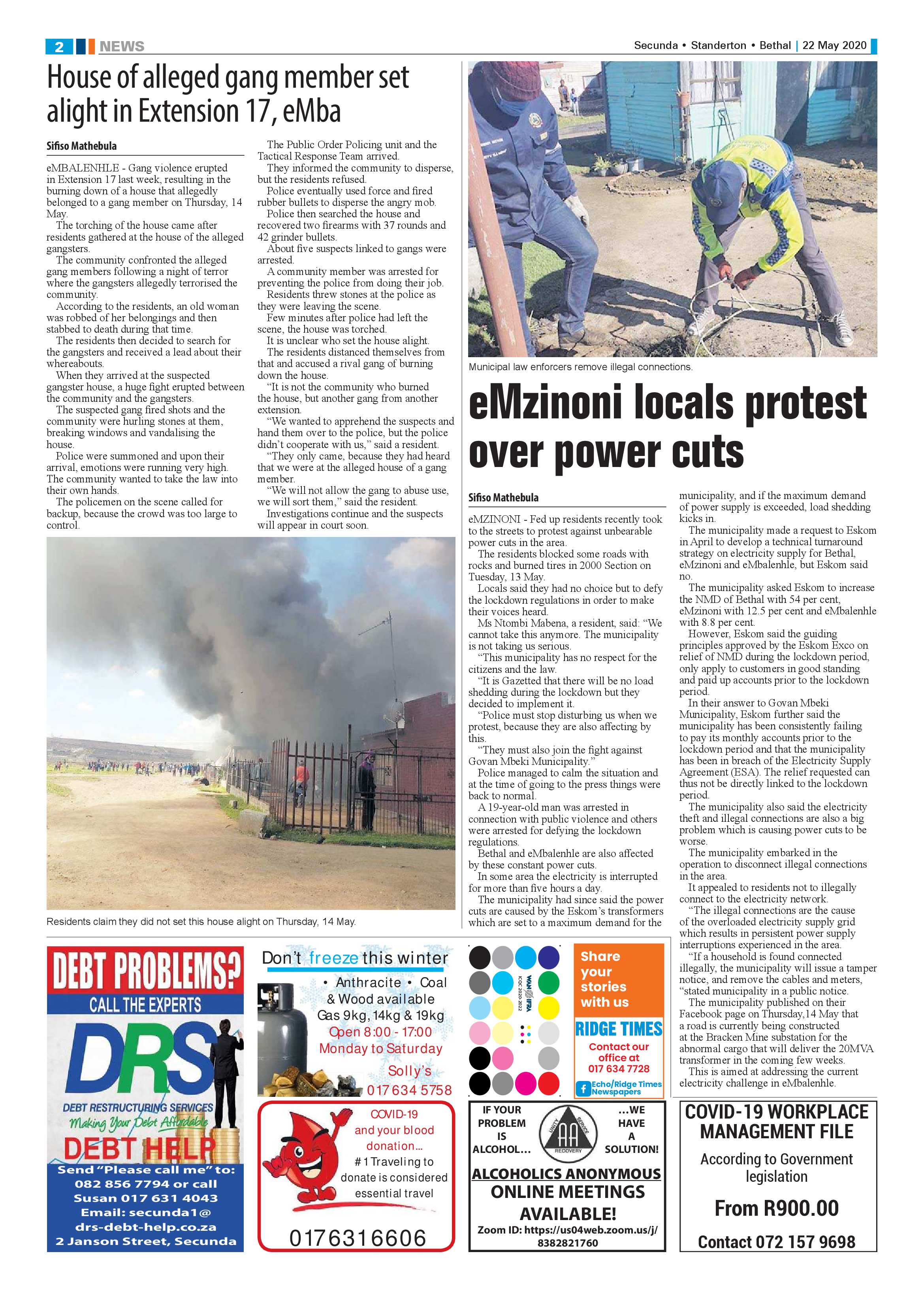 Ridge Times 22 May 2020 page 2