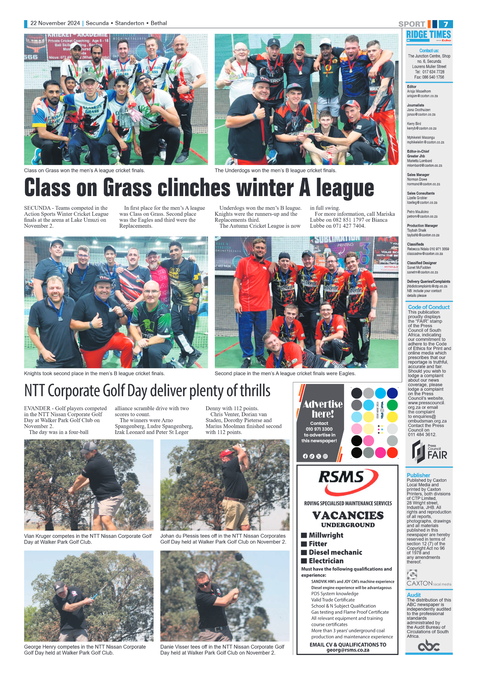 Ridge Times 22 November 2024 page 7