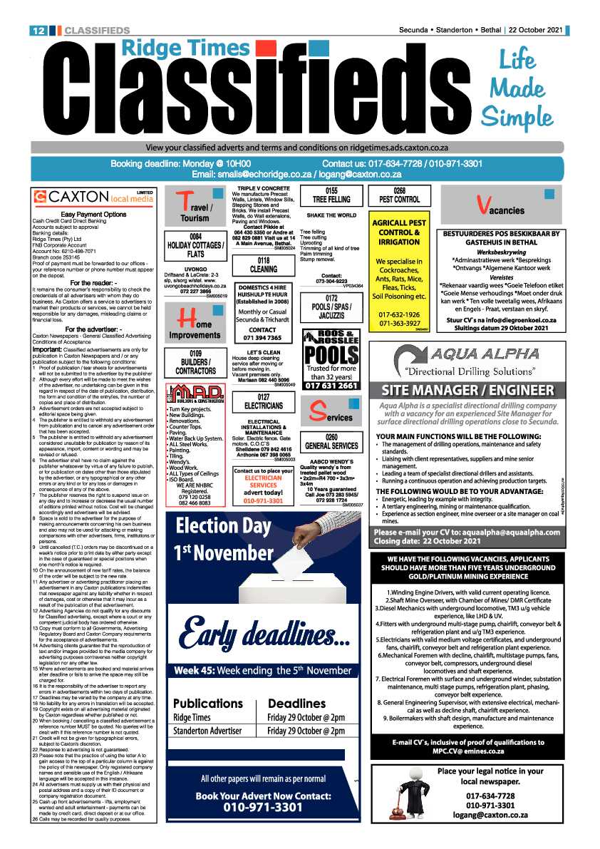 Ridge Times 22 October 2021 page 14