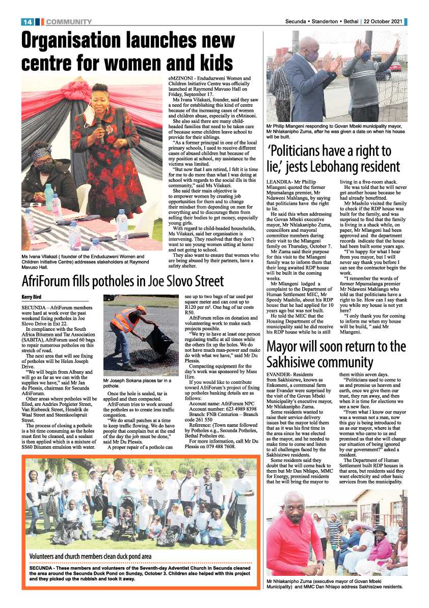 Ridge Times 22 October 2021 page 16