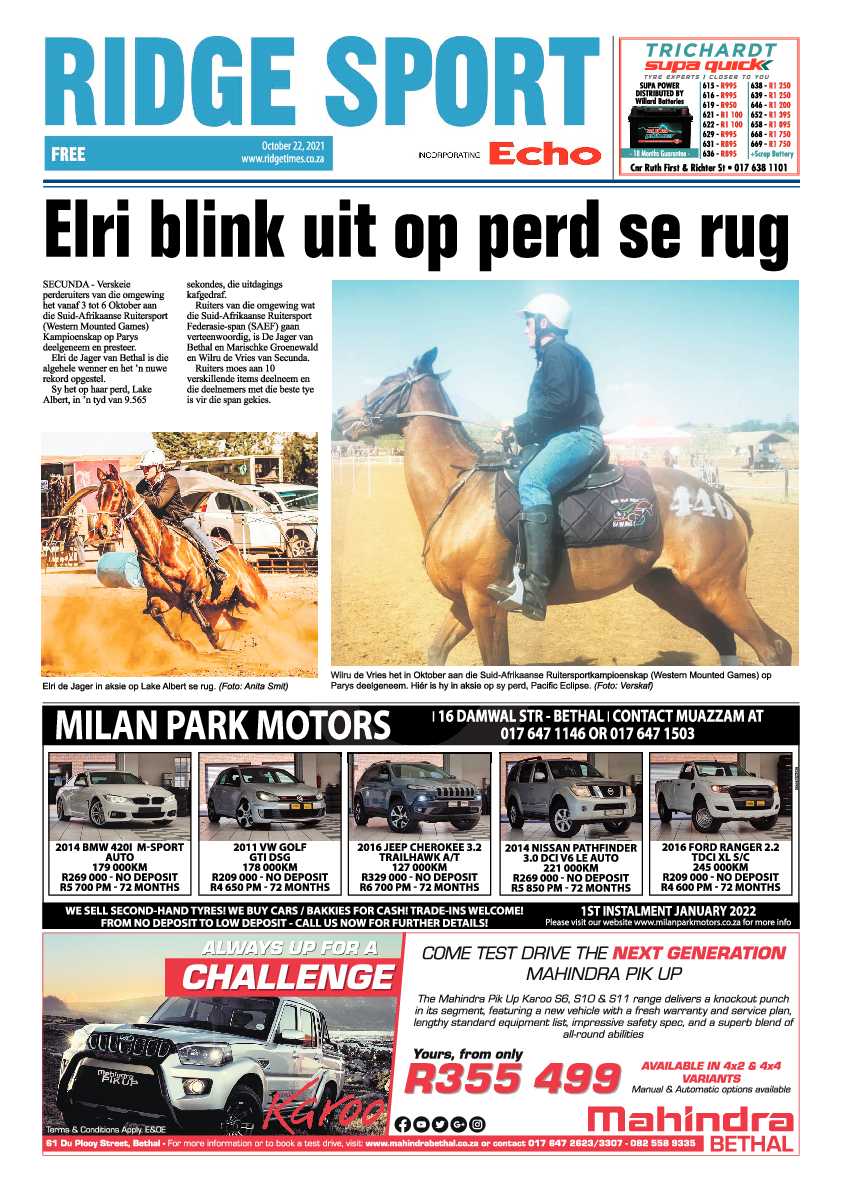 Ridge Times 22 October 2021 page 18