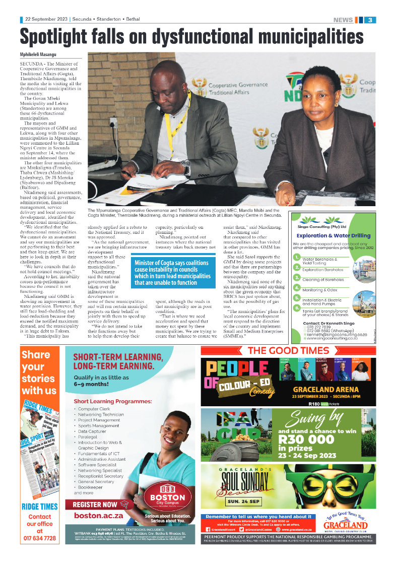 Ridge Times 22 September 2023 page 3