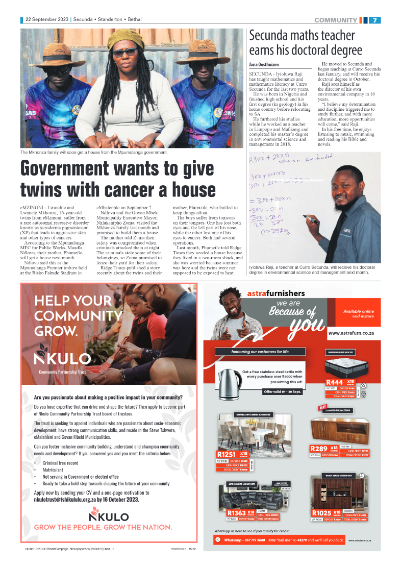 Ridge Times 22 September 2023 page 7