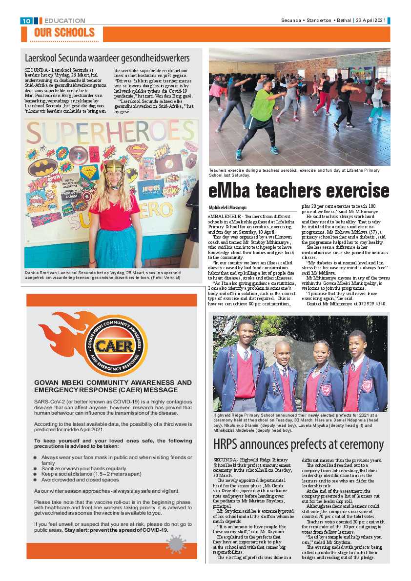 Ridge Times 23 April 2021 page 12