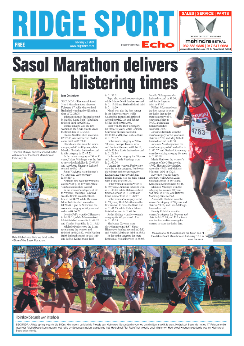 Ridge Times 23 February 2024 page 8
