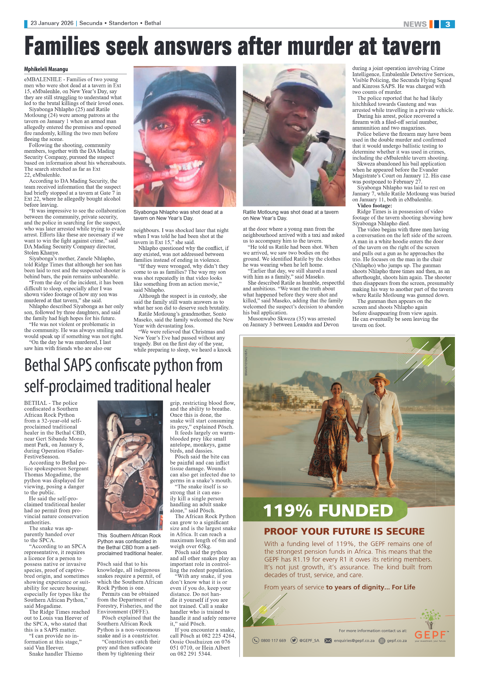 Ridge Times 23 January 2026 page 3