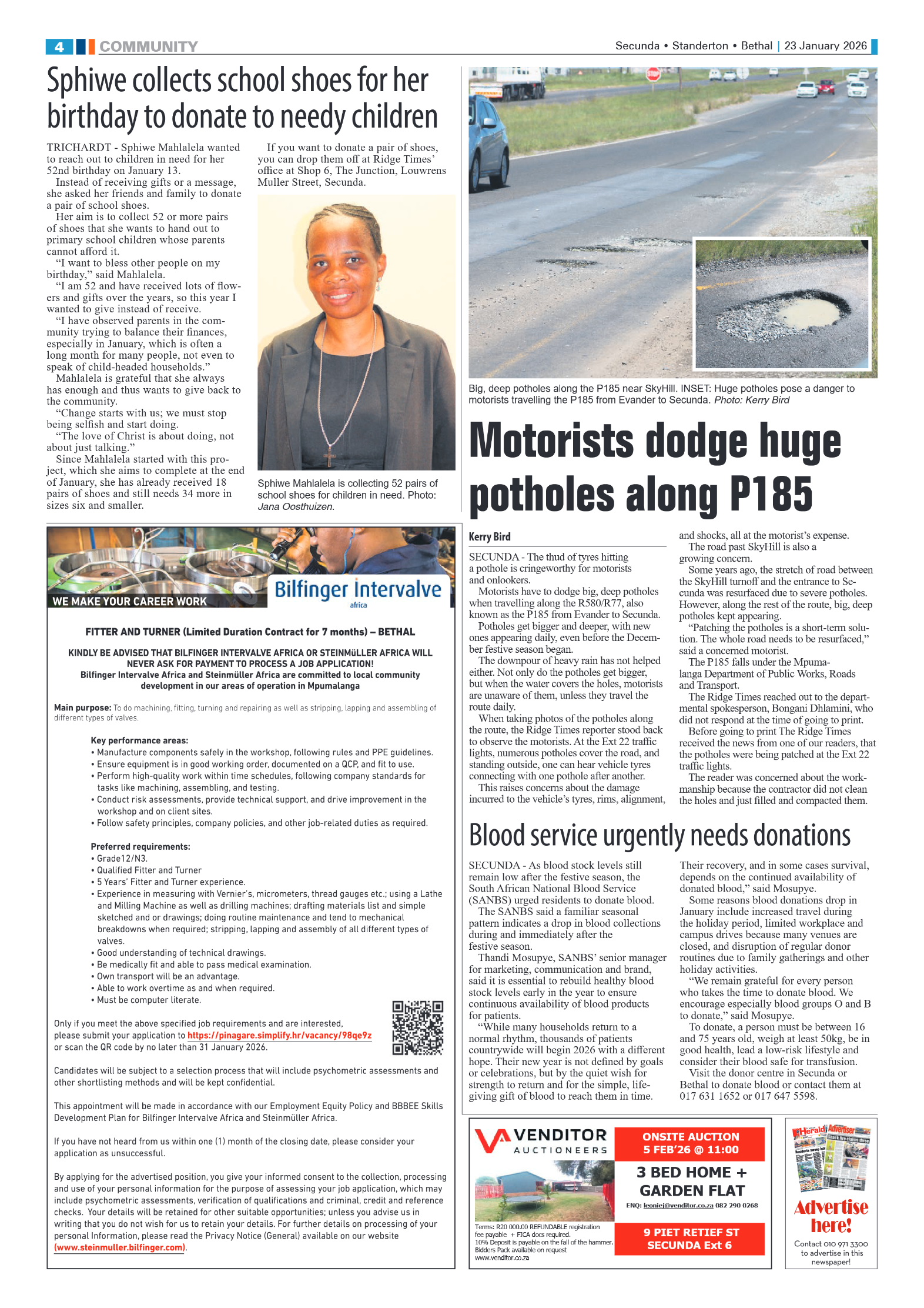 Ridge Times 23 January 2026 page 4