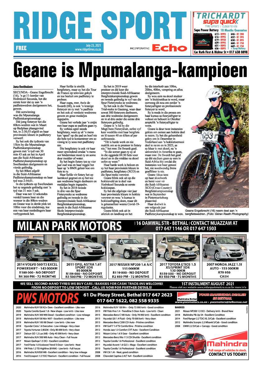 Ridge Times 23 July 2021 page 10