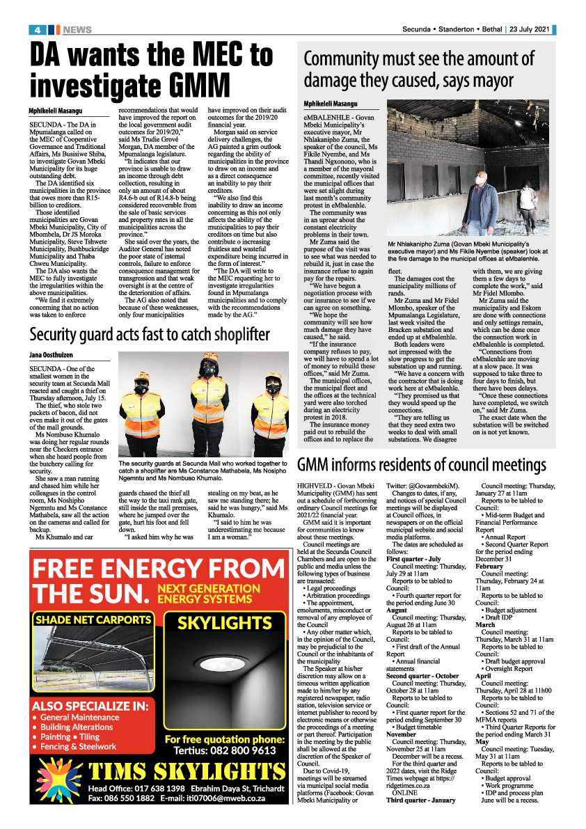 Ridge Times 23 July 2021 page 6