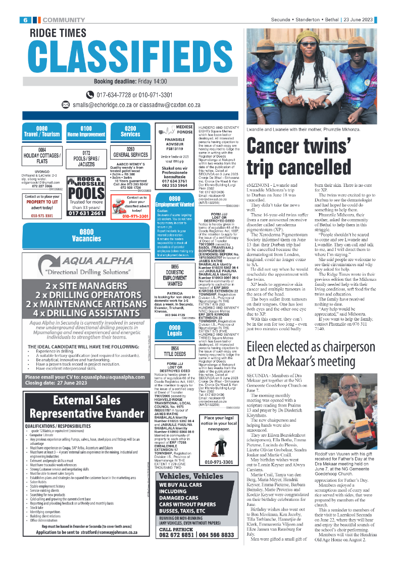 Ridge Times 23 June 2023 page 6