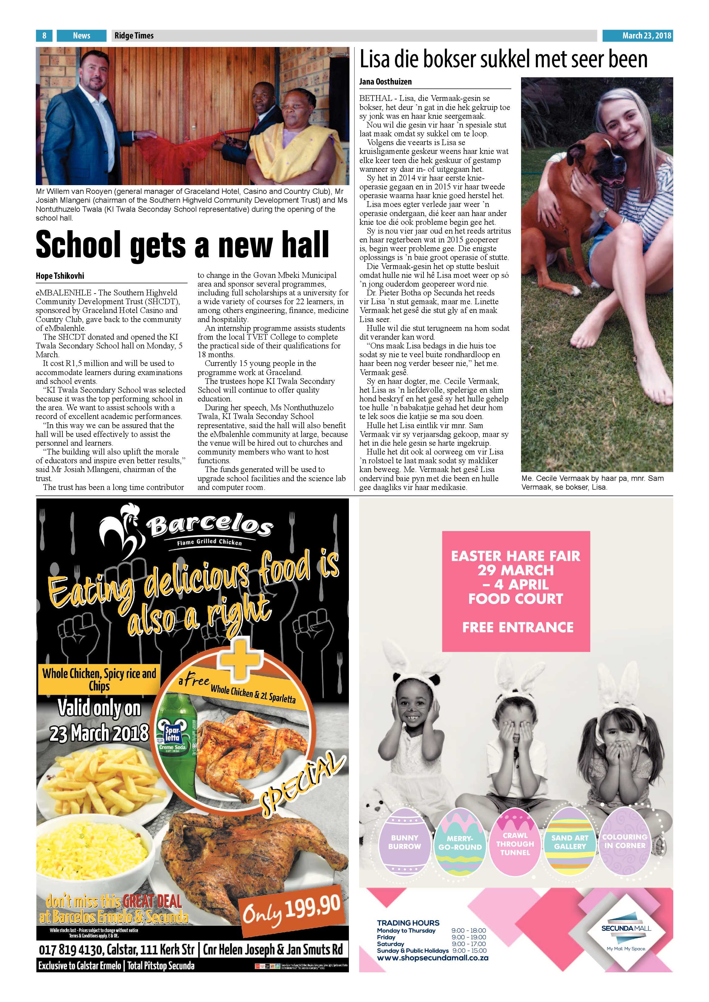 Ridge Times 23 March 2018 page 10