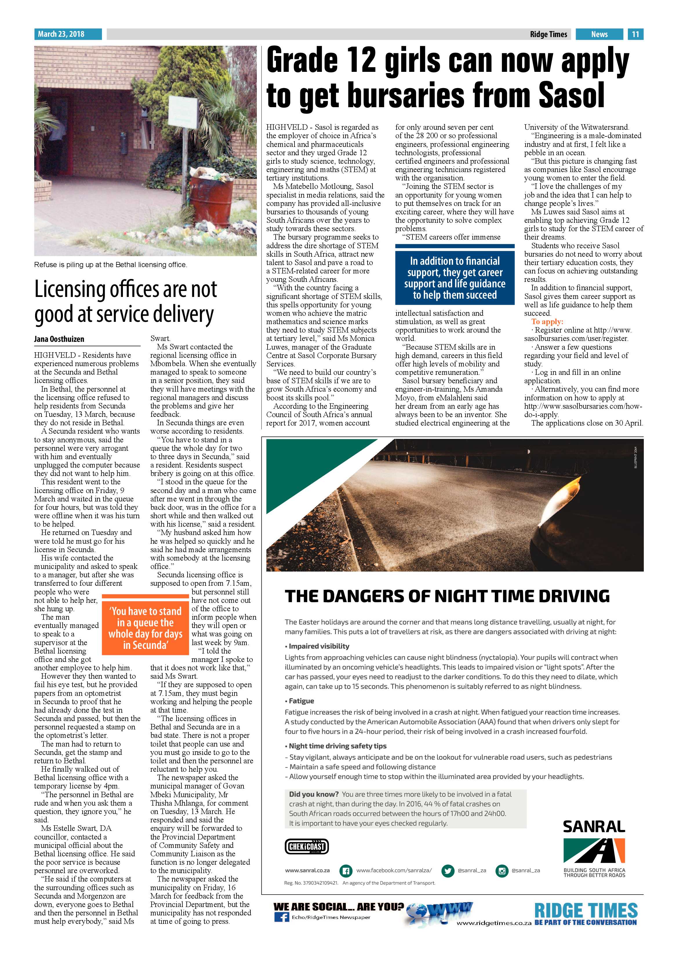 Ridge Times 23 March 2018 page 13