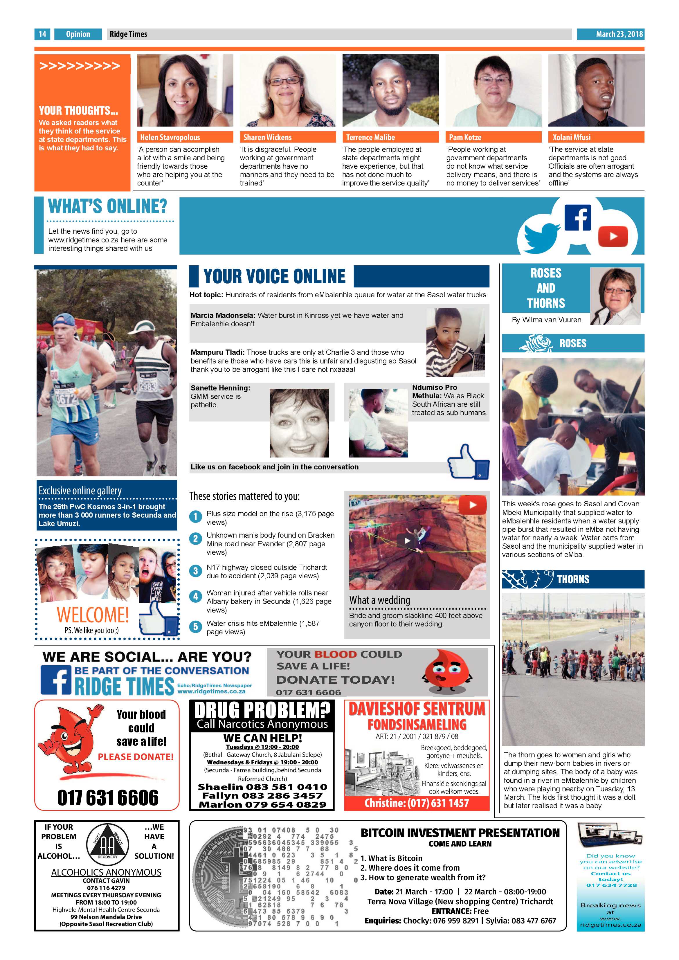 Ridge Times 23 March 2018 page 16