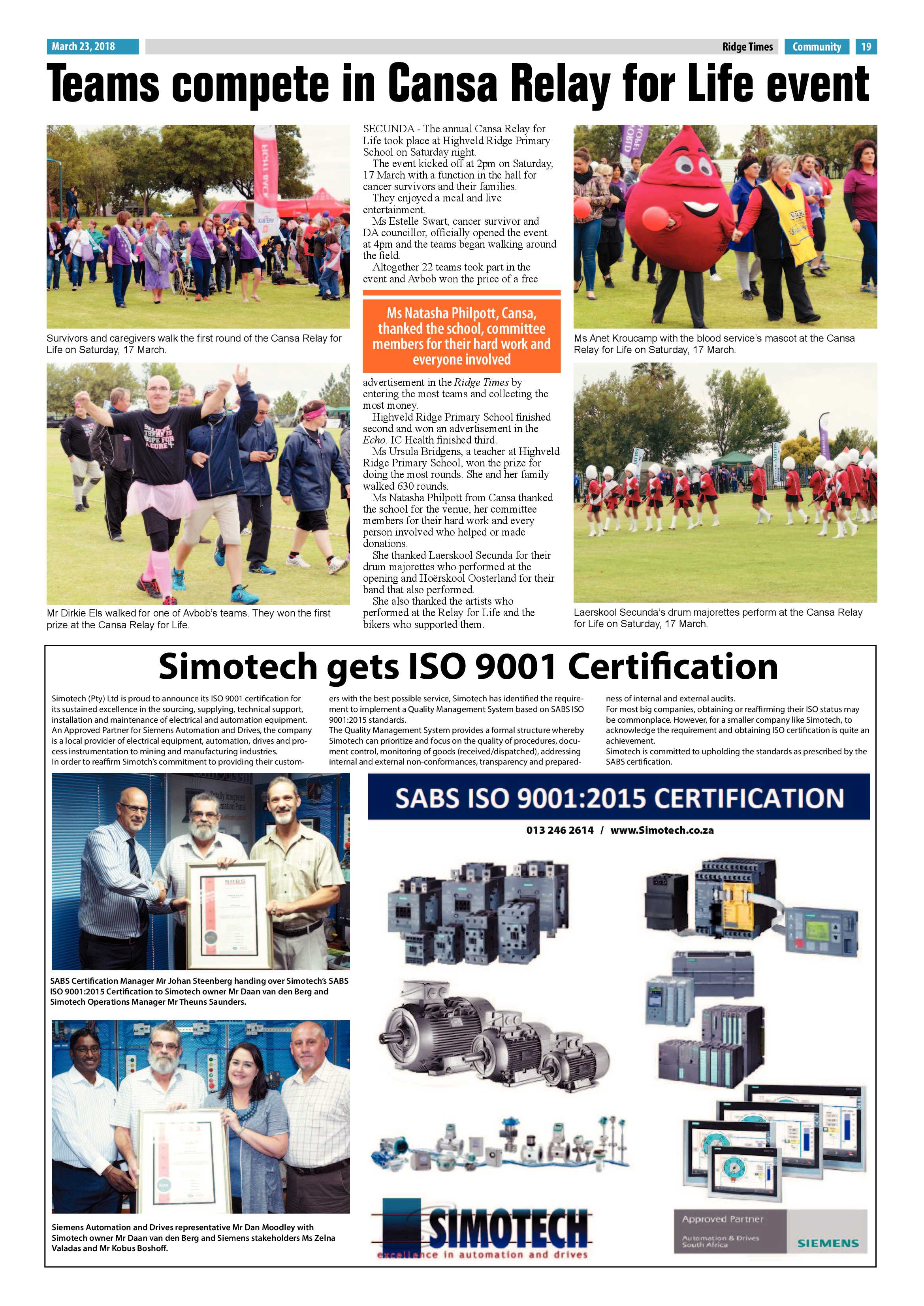 Ridge Times 23 March 2018 page 21